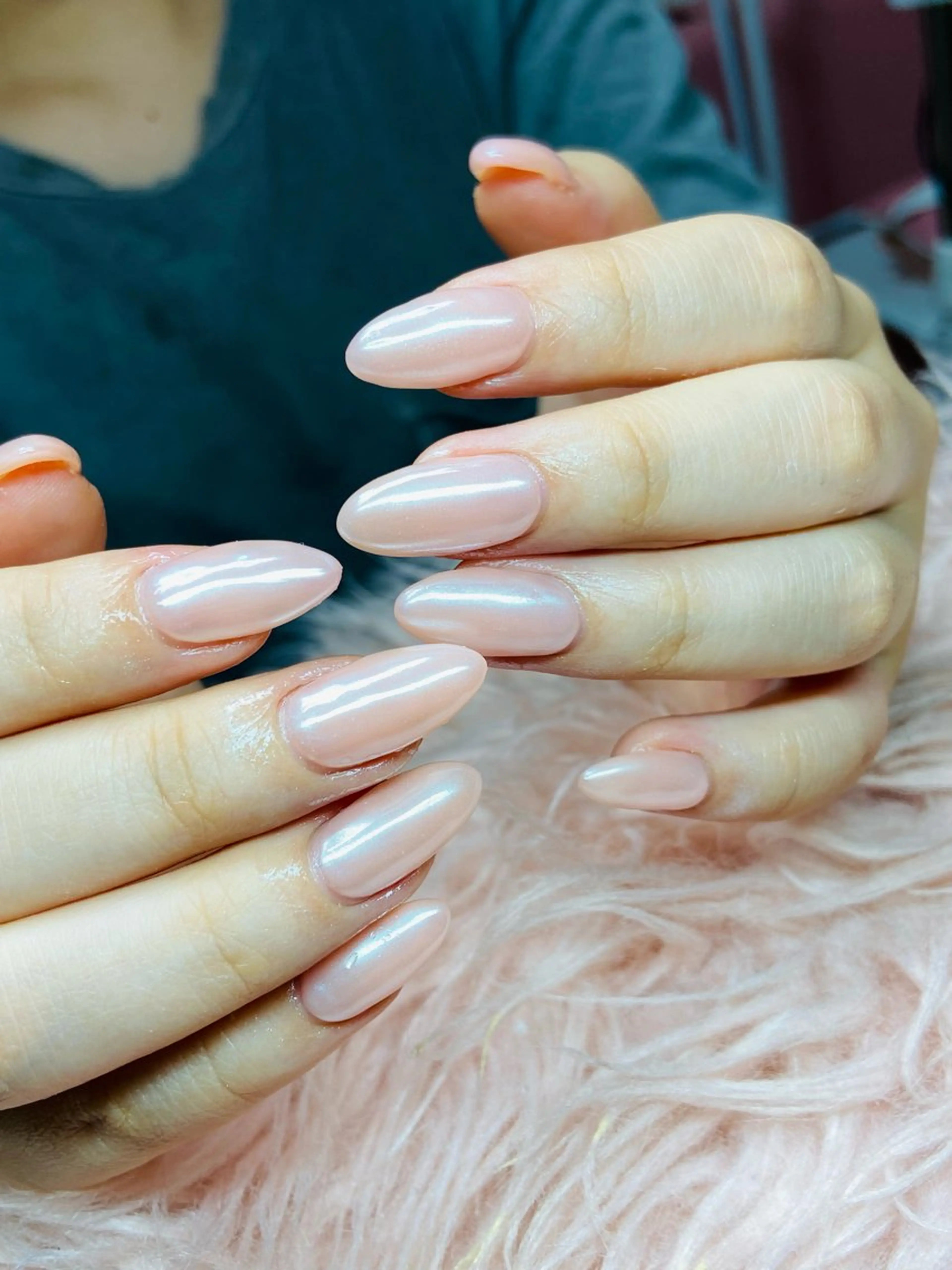 ネイル ミラーネイル シンプルネイル HandSnail 座間自宅ネイルサロンのネイルデザイン
