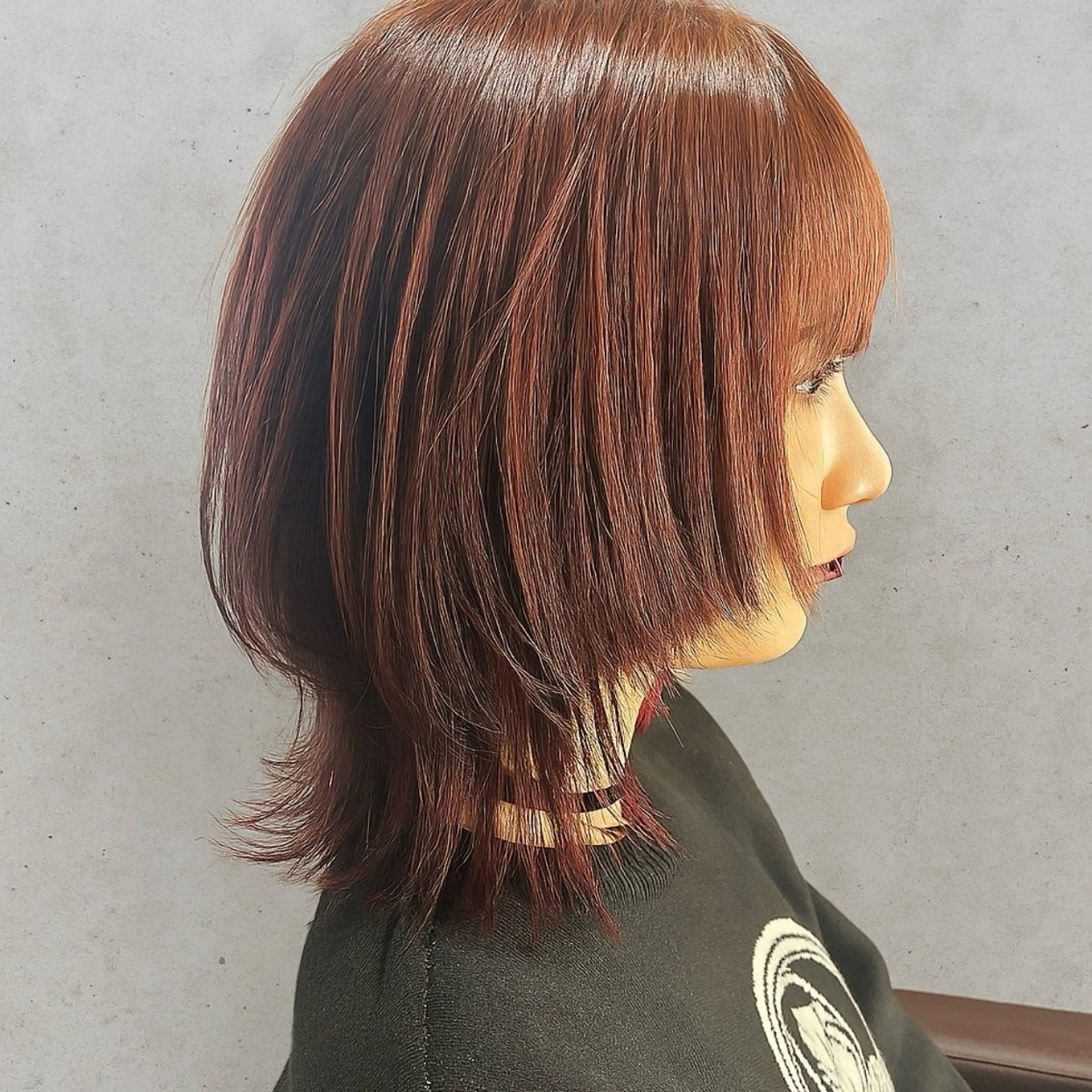 ミディアム カラー カット ヘアカラー トリートメント 【nui 茨木】 清水優のヘアスタイル