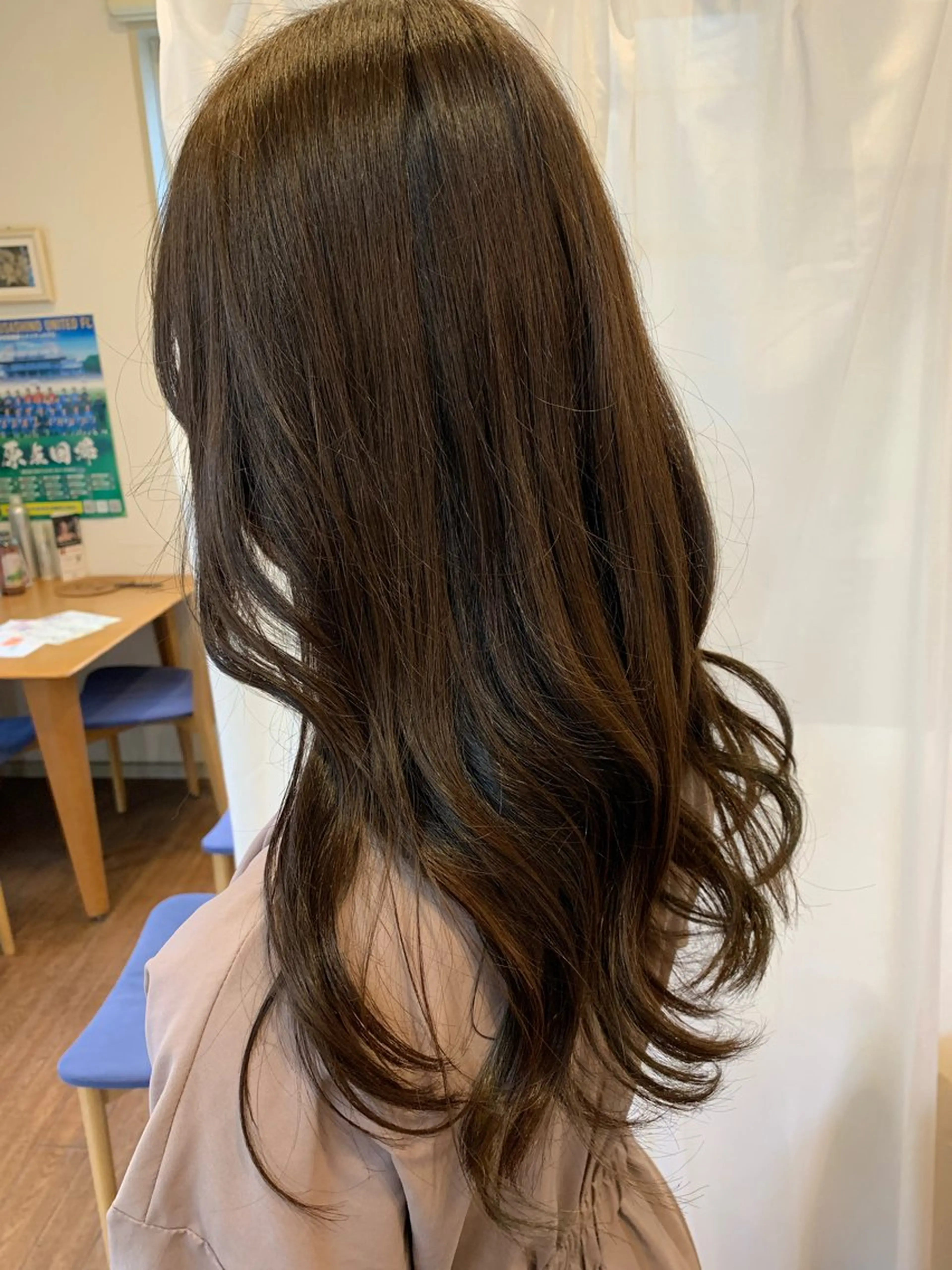 ロング カラー オリーブカラー apica/ 菊地さら紗のヘアスタイル