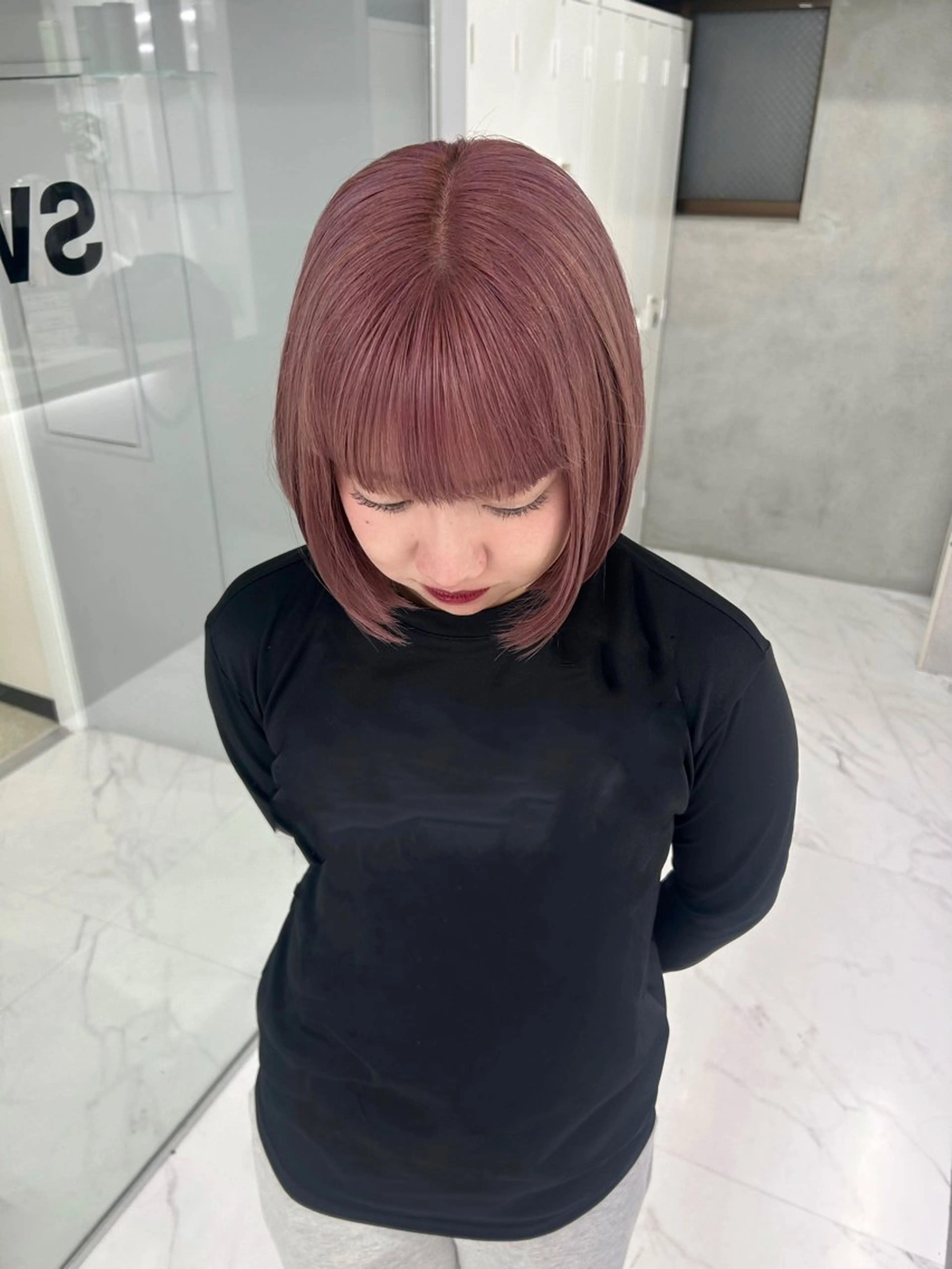 カラー ブリーチ ヘアカラー ️💜akari💜 ハイトーン/レイヤーのヘアスタイル