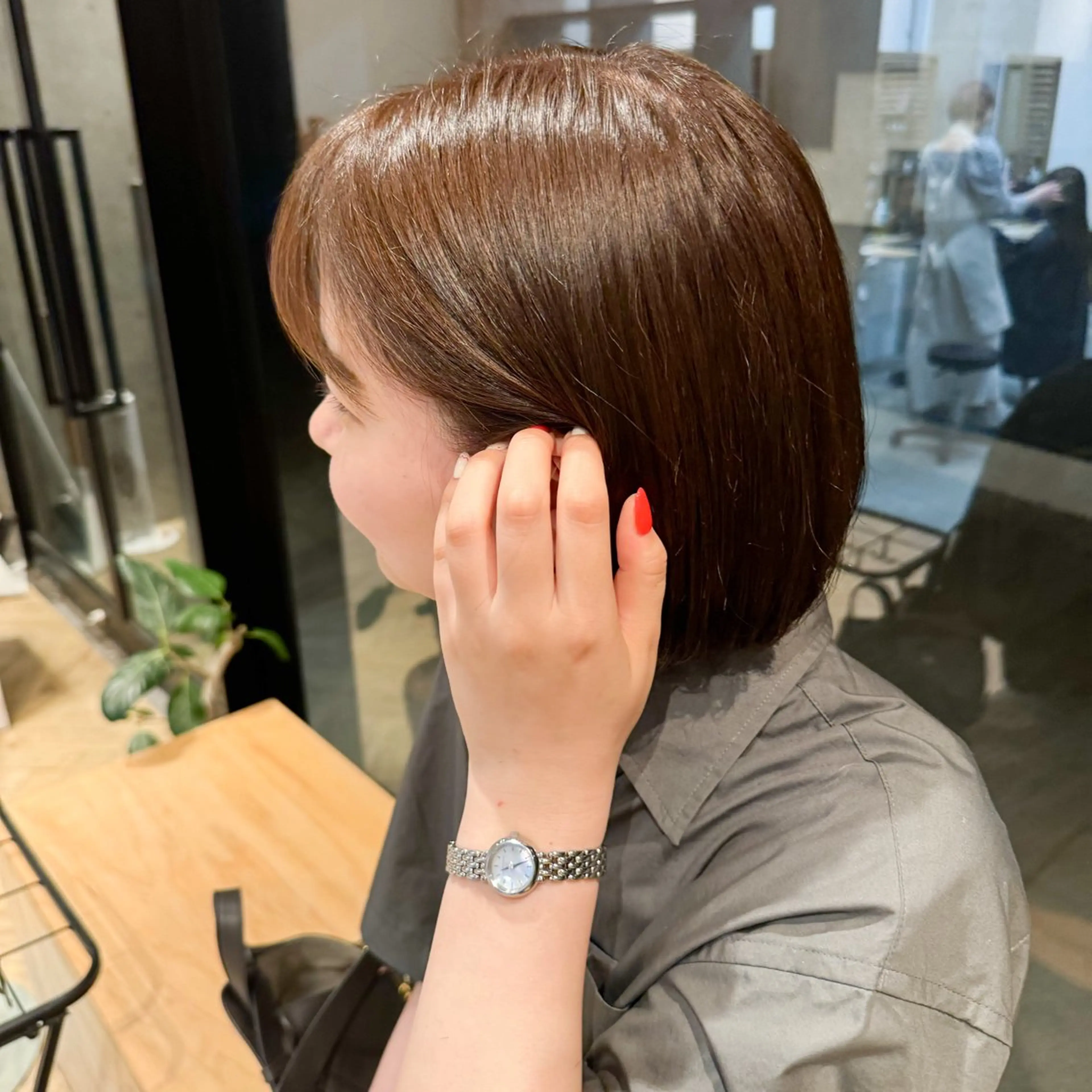 ショート カラー ヘアカラー トリートメント 透明感カラー/レイ ヤー/Nana🌈のヘアスタイル