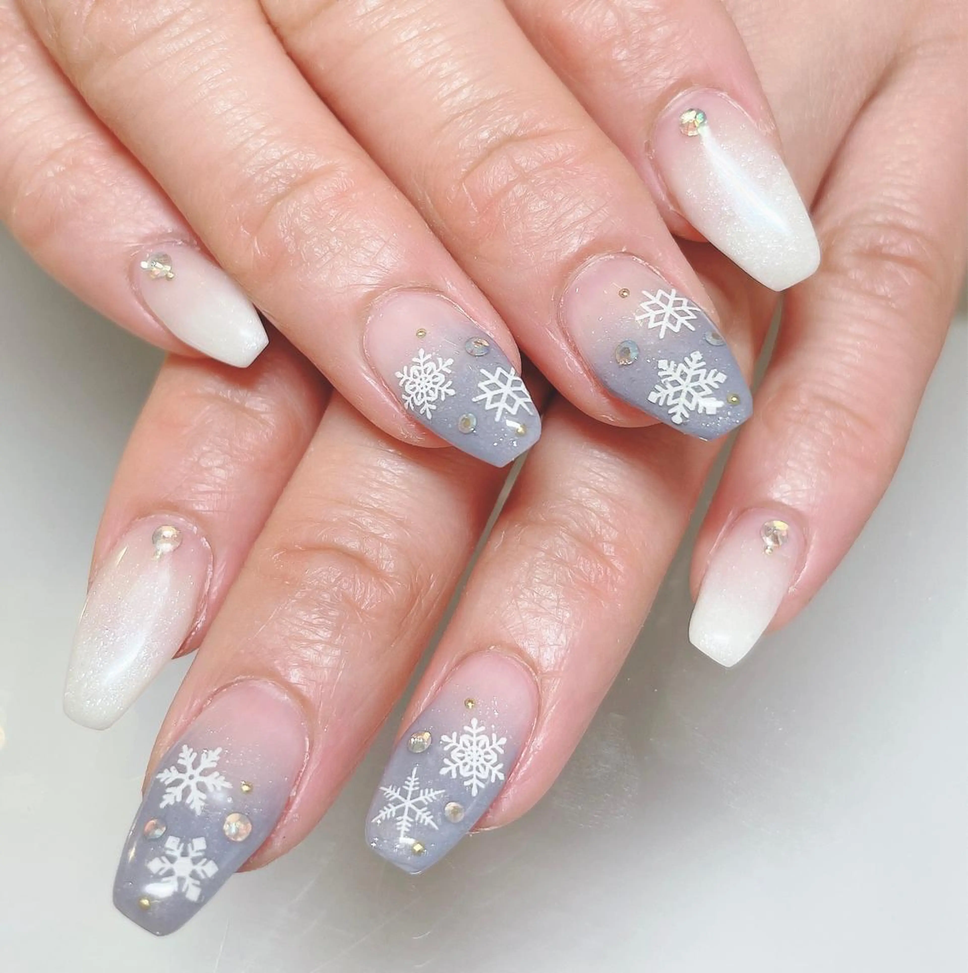 ネイル 冬ネイル ハンドネイル Nail room Lunaのネイルデザイン