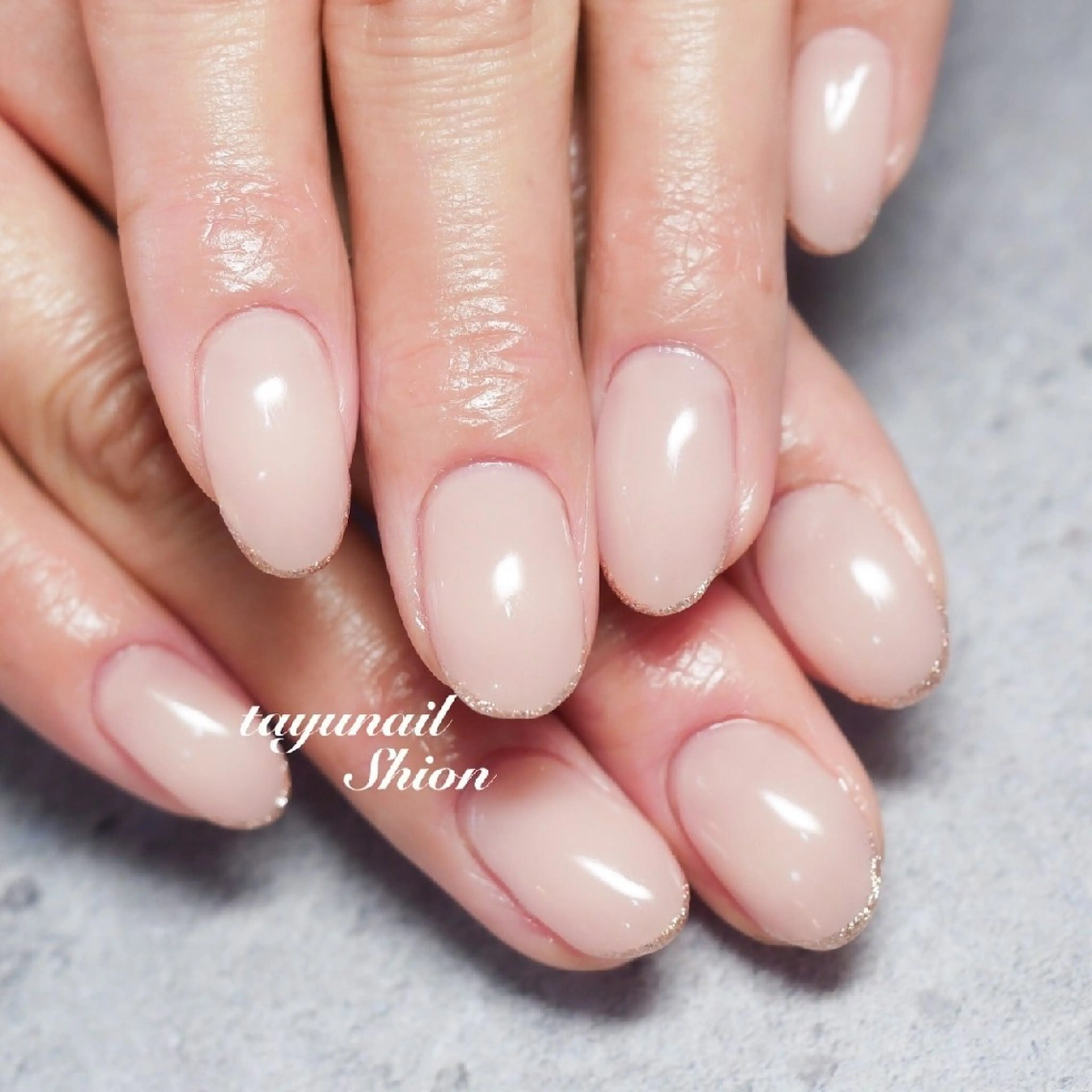 ネイル フレンチネイル ジェルネイル オフィスネイル パラジェル 春ネイル ネイルサロン・ネイルスクール たゆnail所属・ネイルサロン 【たゆnail】のネイルデザイン