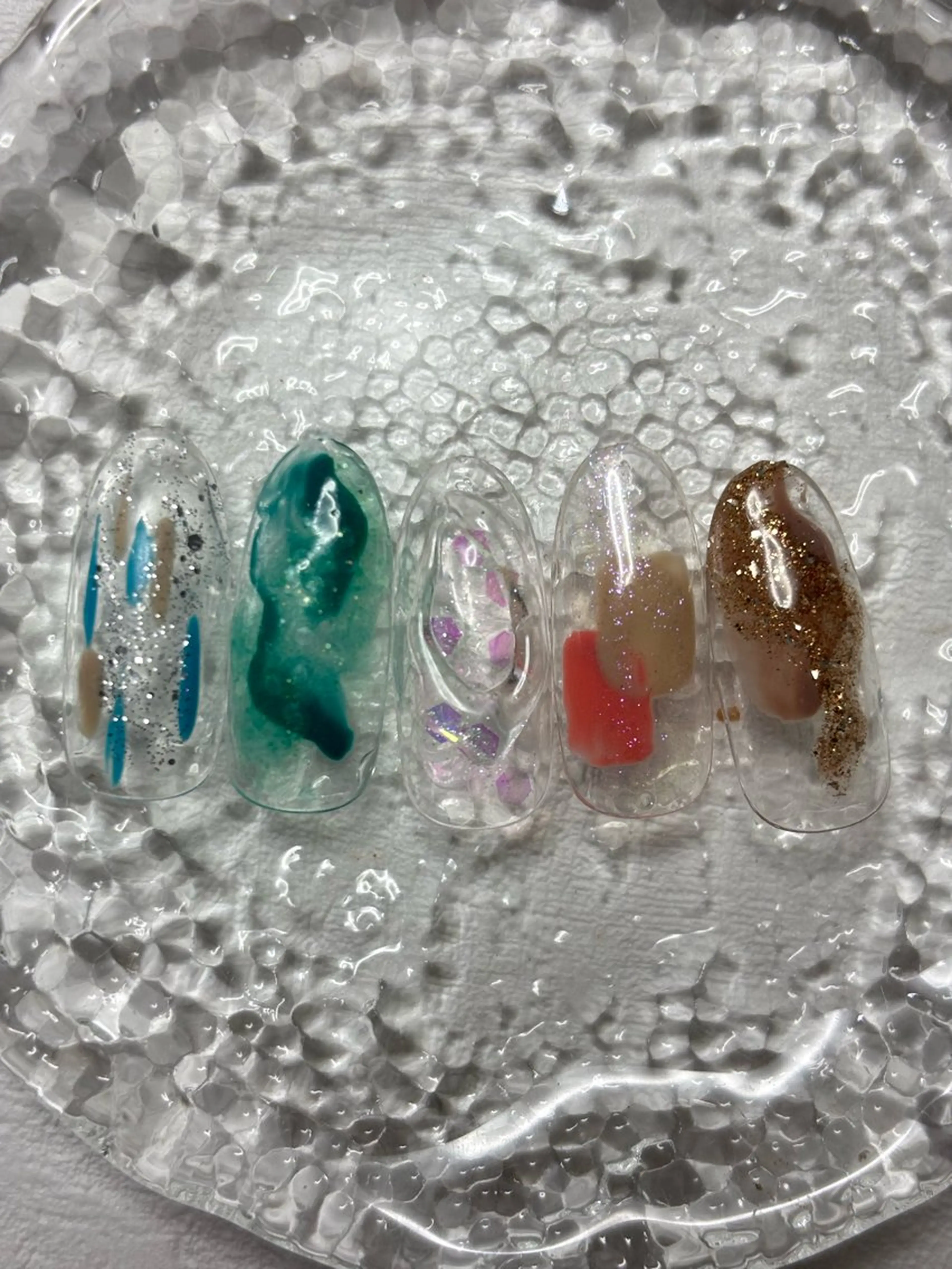 ネイル クリアネイル ハンドネイル nailpark_ MITSUMEのネイルデザイン