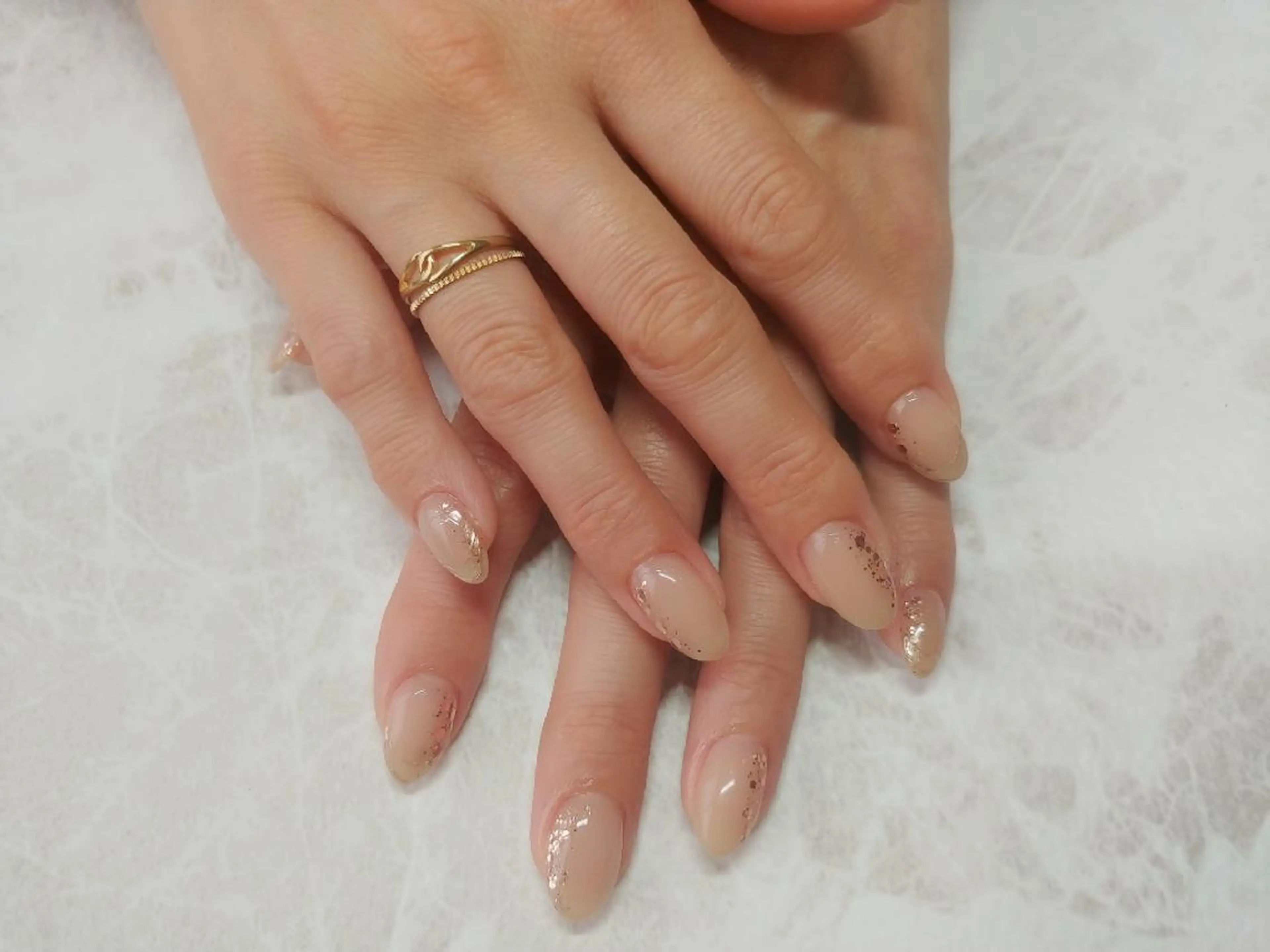 ネイル ラメ(グリッター) ワンカラーネイル シルバー ハンドネイル nail  Culleoのネイルデザイン