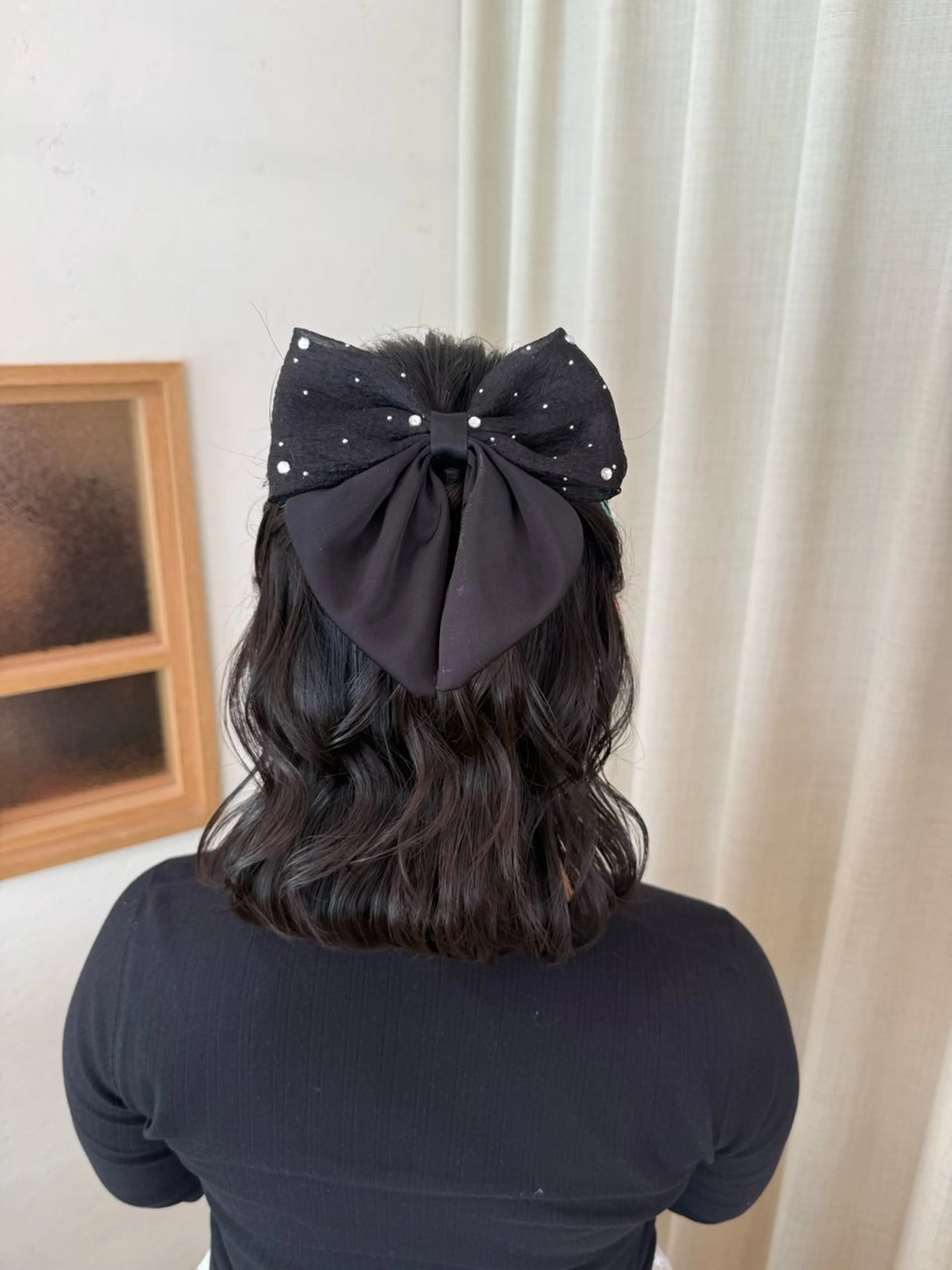 ミディアム ヘアアレンジ 成人式 ハーフアップ デート 卒業式のヘアスタイル 褒められヘアメイク /‎ボブ女子🐶みおのその他イメージ