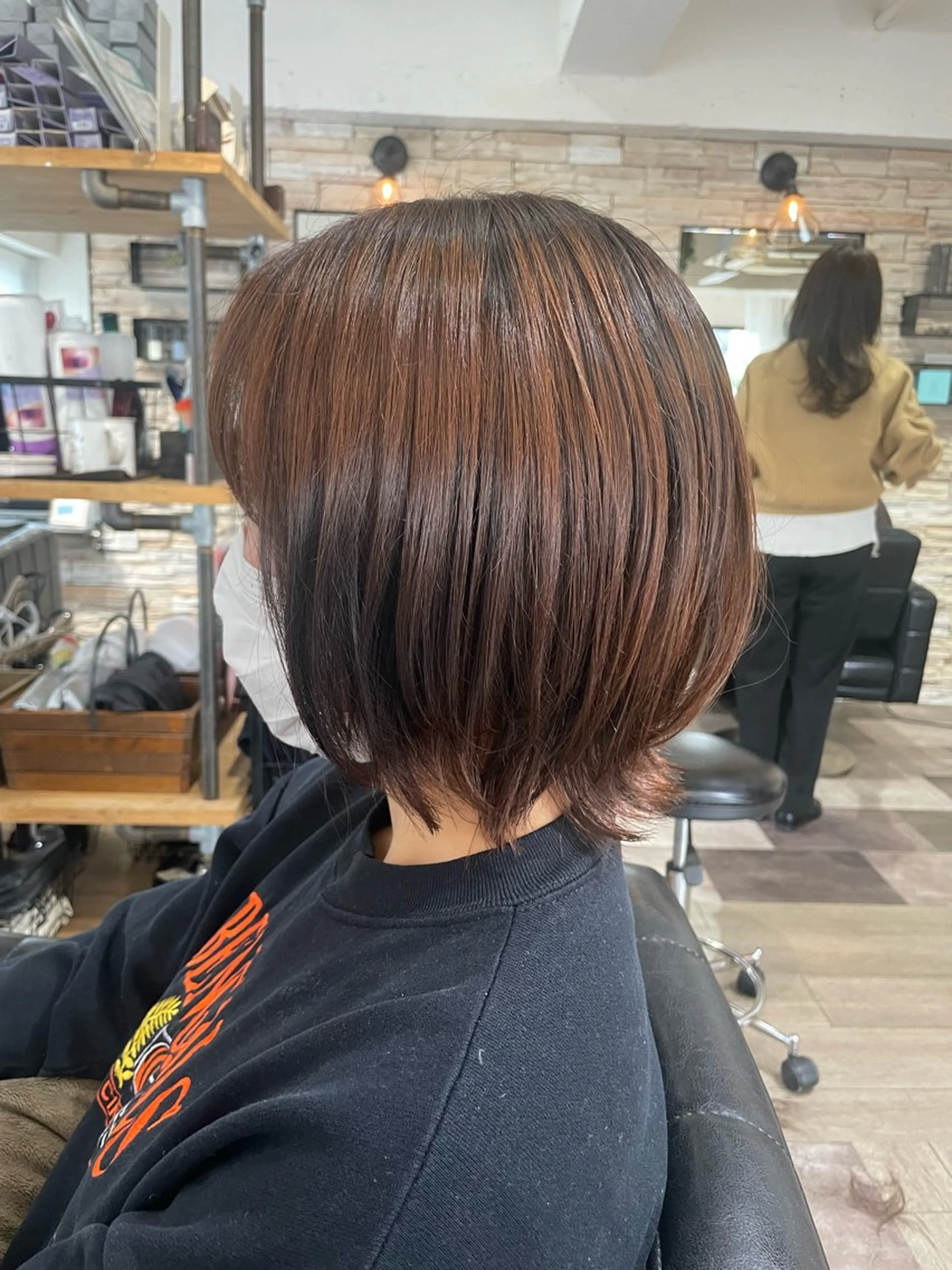 ミディアム かりん髪質改善 /メンズカットのヘアスタイル