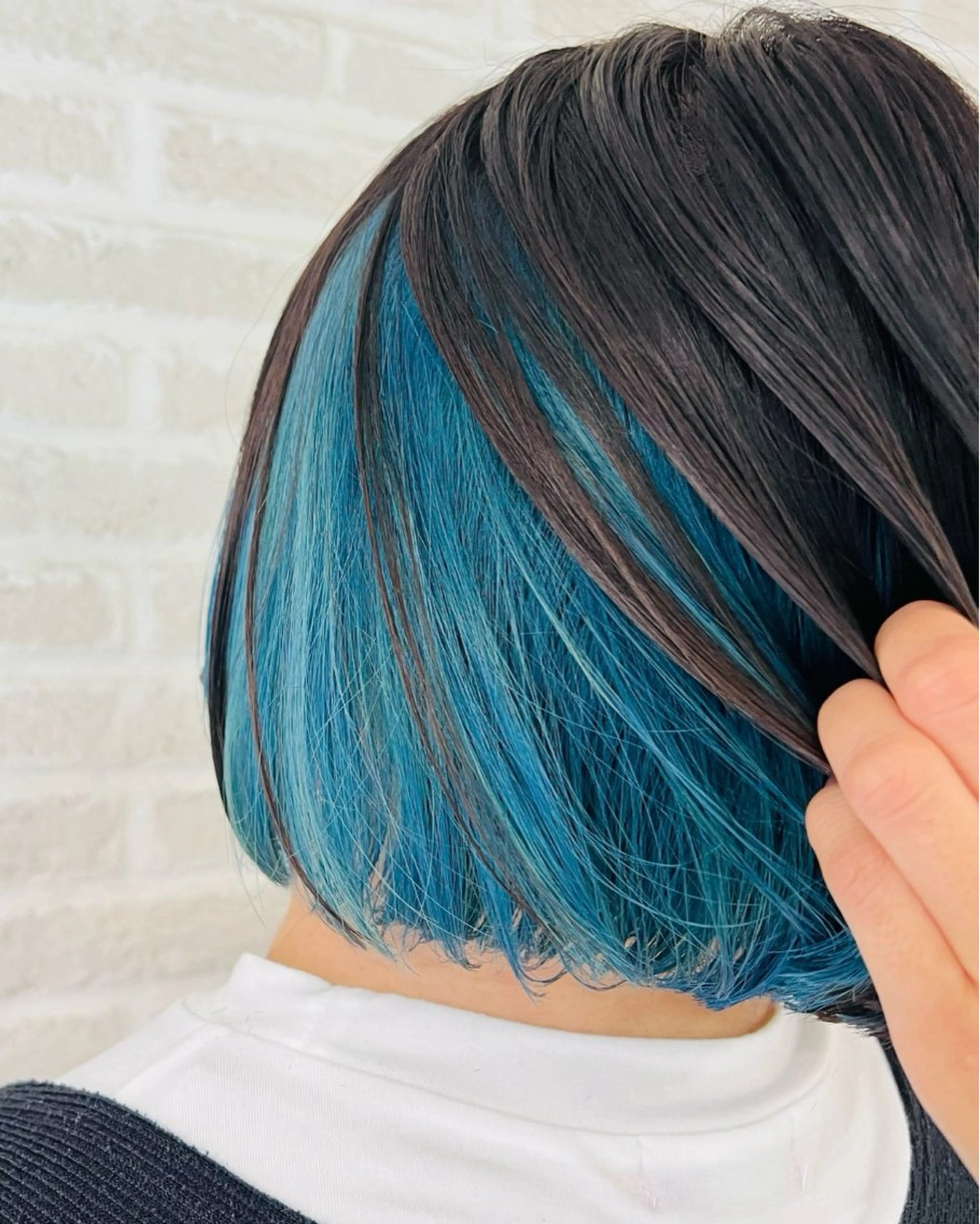 ショート カラー ブルーカラー ボブ 北岡 慶子 大宮駅西口徒歩3分のヘアスタイル