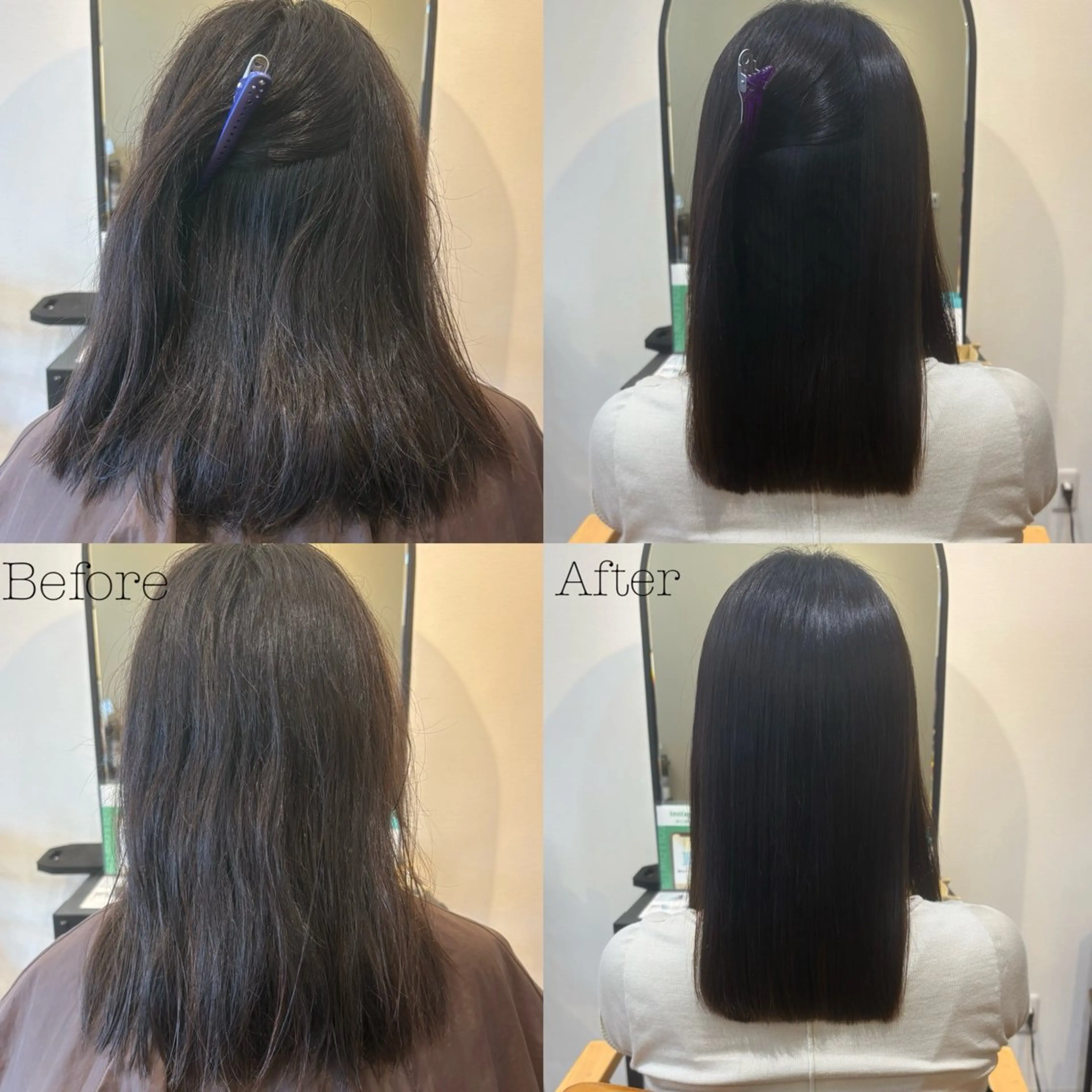 セミロング 横 田のヘアスタイル