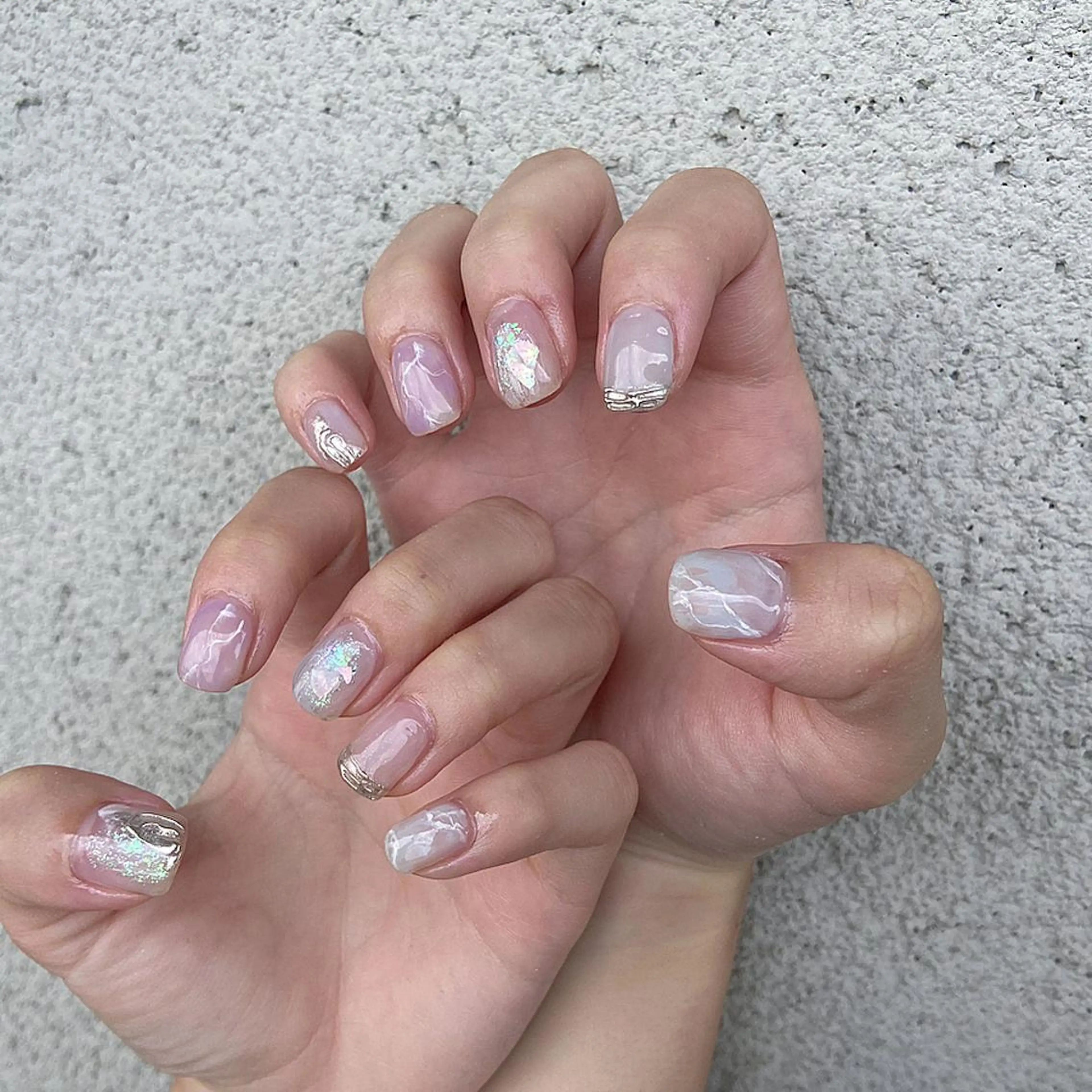 ネイル 大理石ネイル(マーブル) . .のネイルデザイン