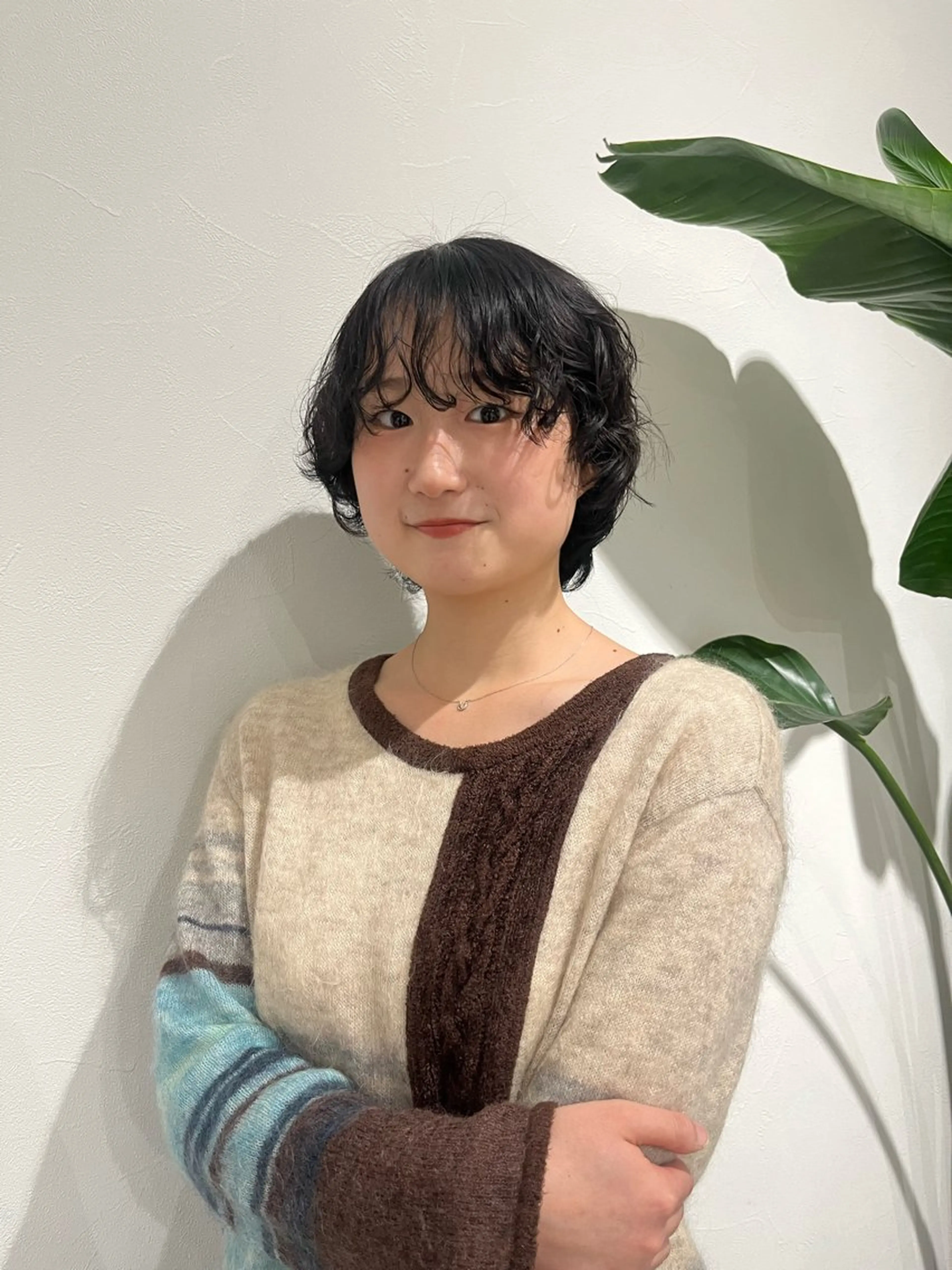 ショート カラー パーマ 原口 桃歌のヘアスタイル