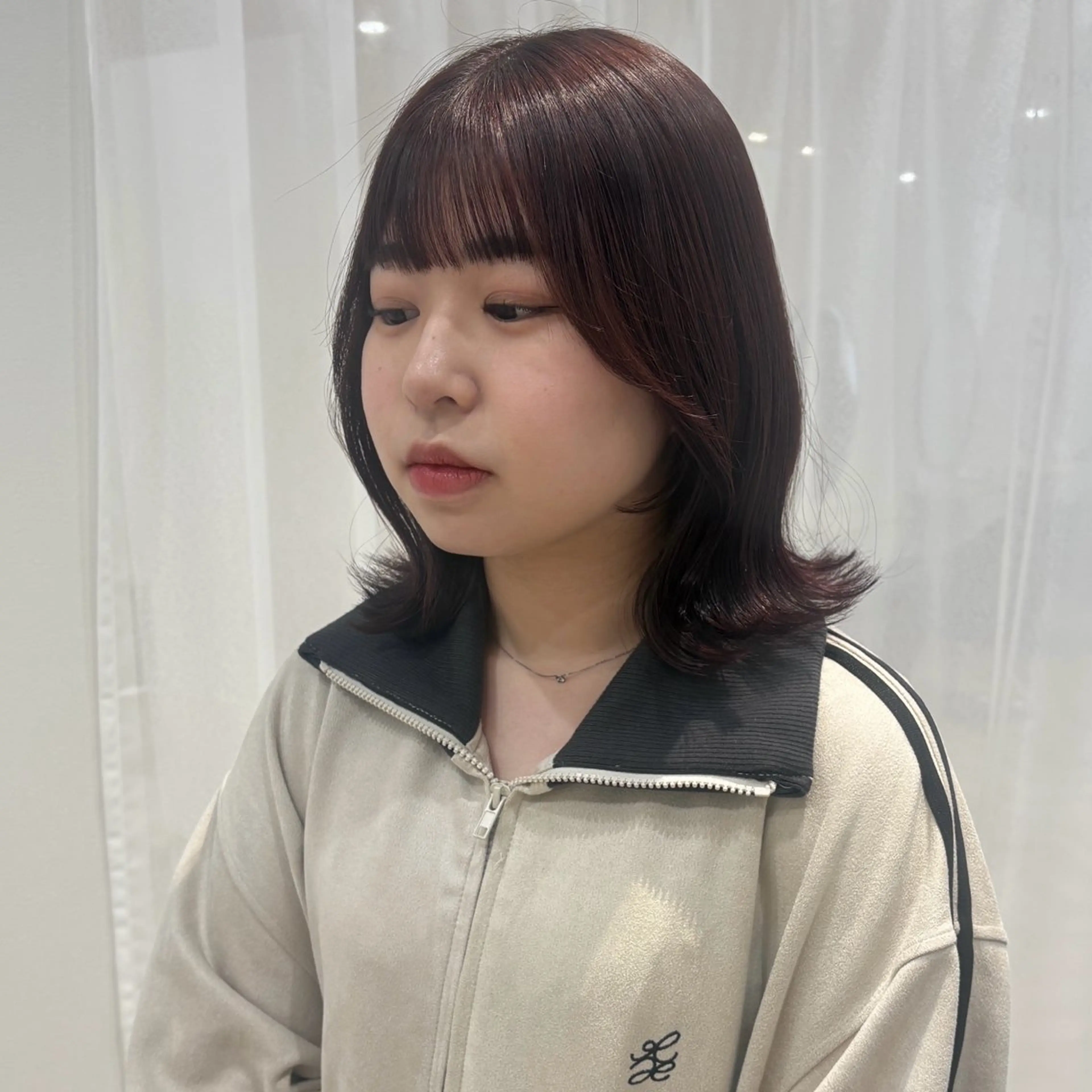 ミディアム カラー カット ヘアカラー yukari🌷名駅 *大人かわいい艶髪のヘアスタイル