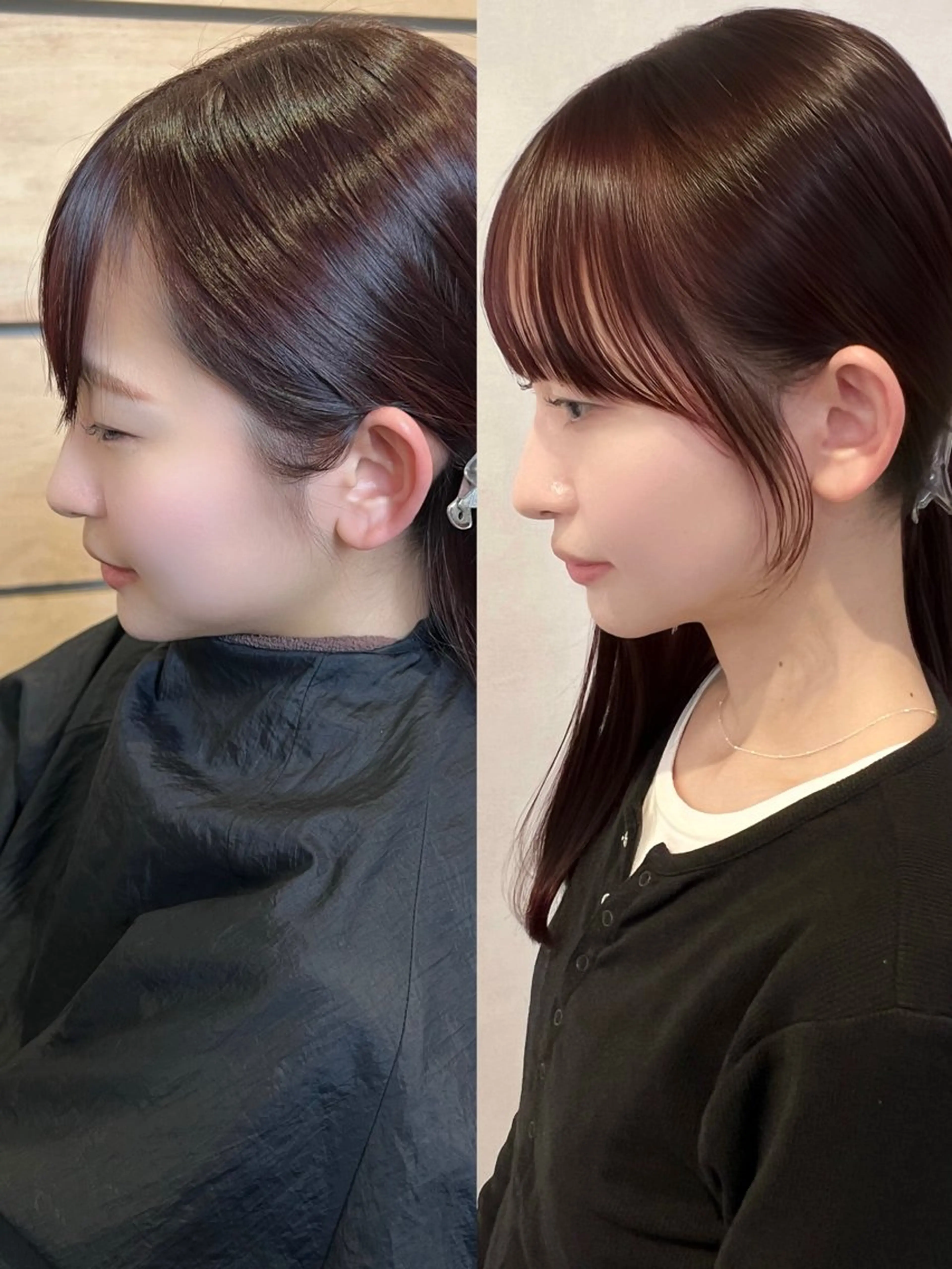 ミディアム 住 なつきのヘアスタイル