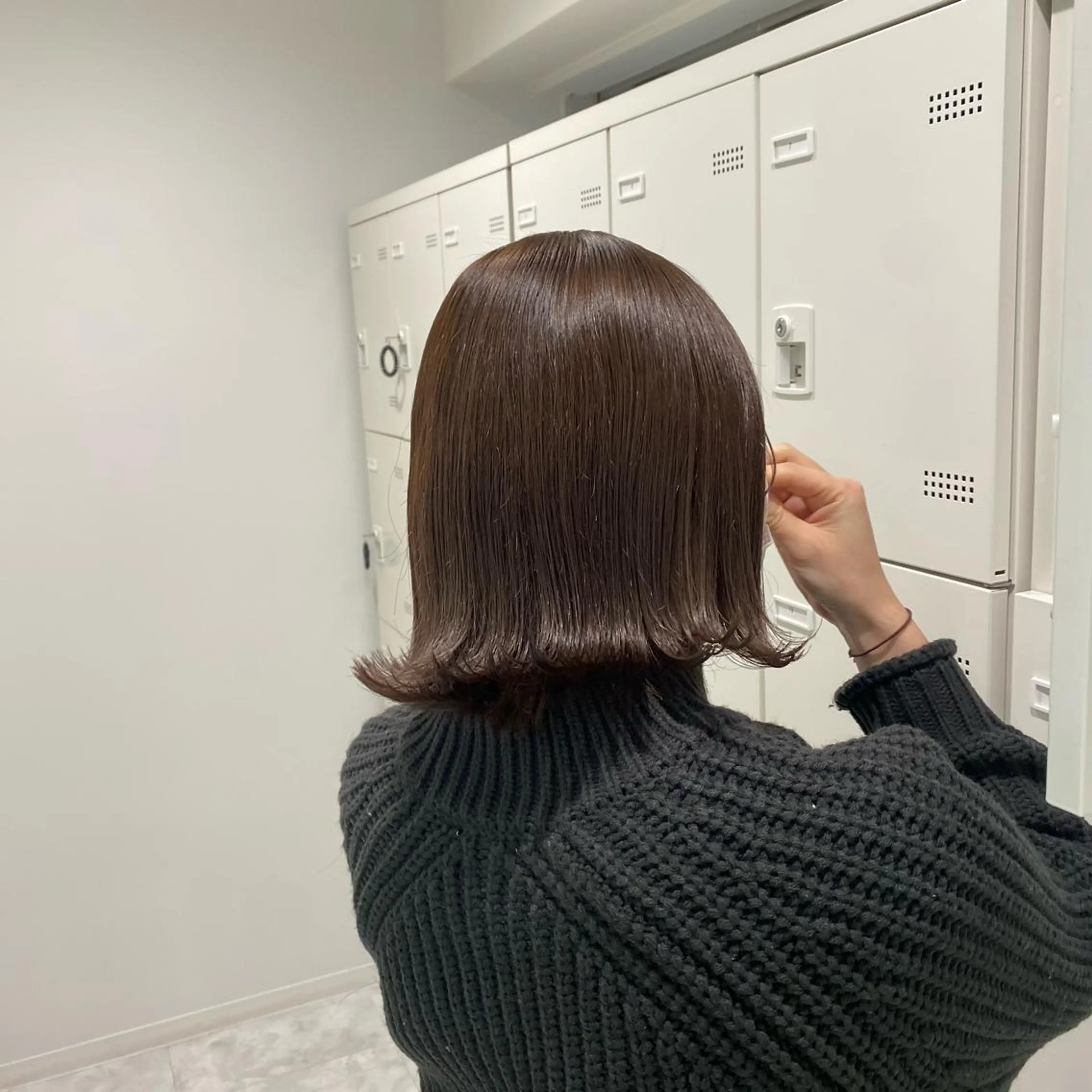 セミロング カラー ヘアアレンジ カット ヘアカラー mai🍑暖色カラー /レイヤー💖のヘアスタイル