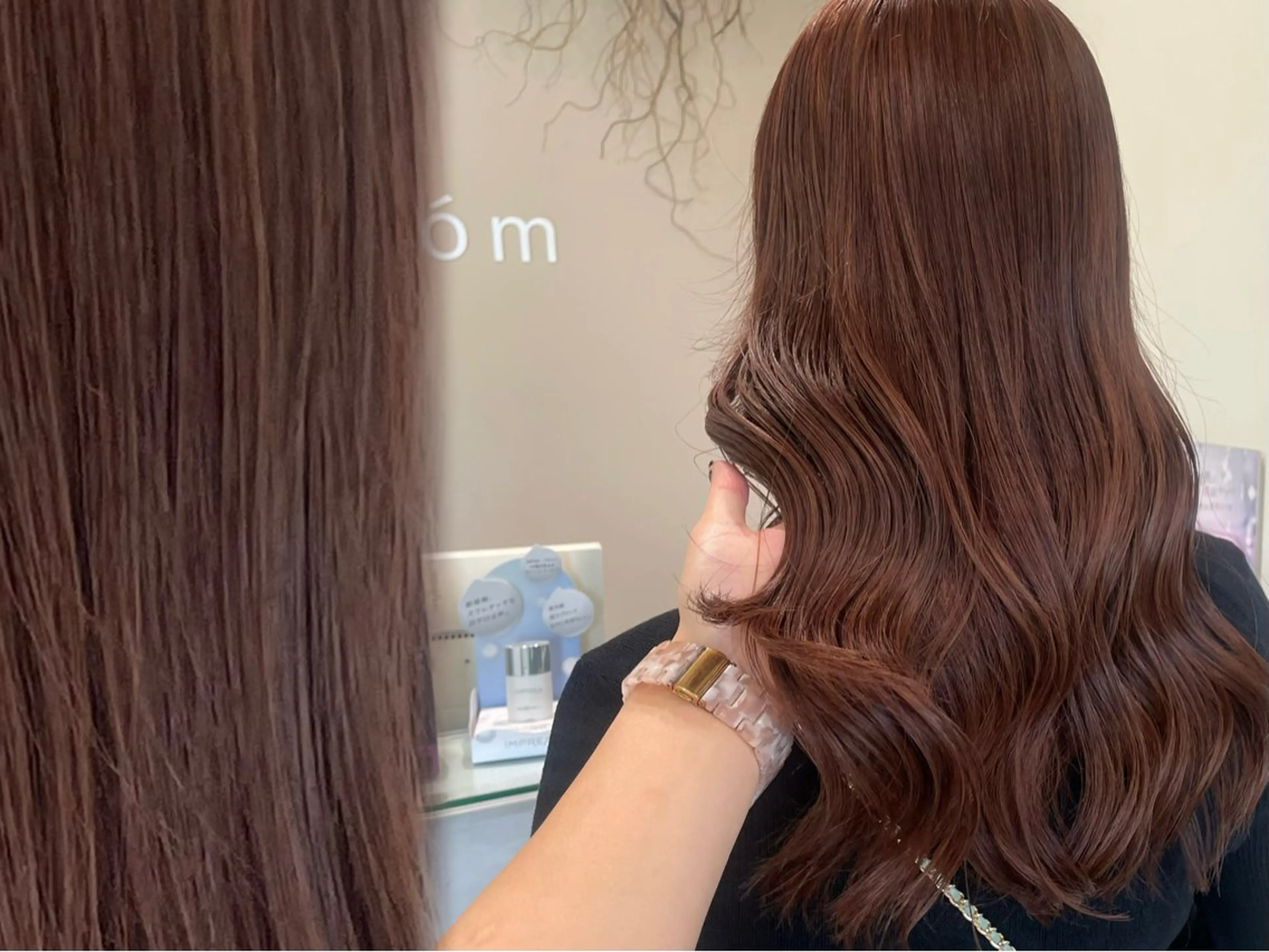 ロング カット ヘアカラー トリートメント suzuna/暖色 カラー💞/スパのヘアスタイル