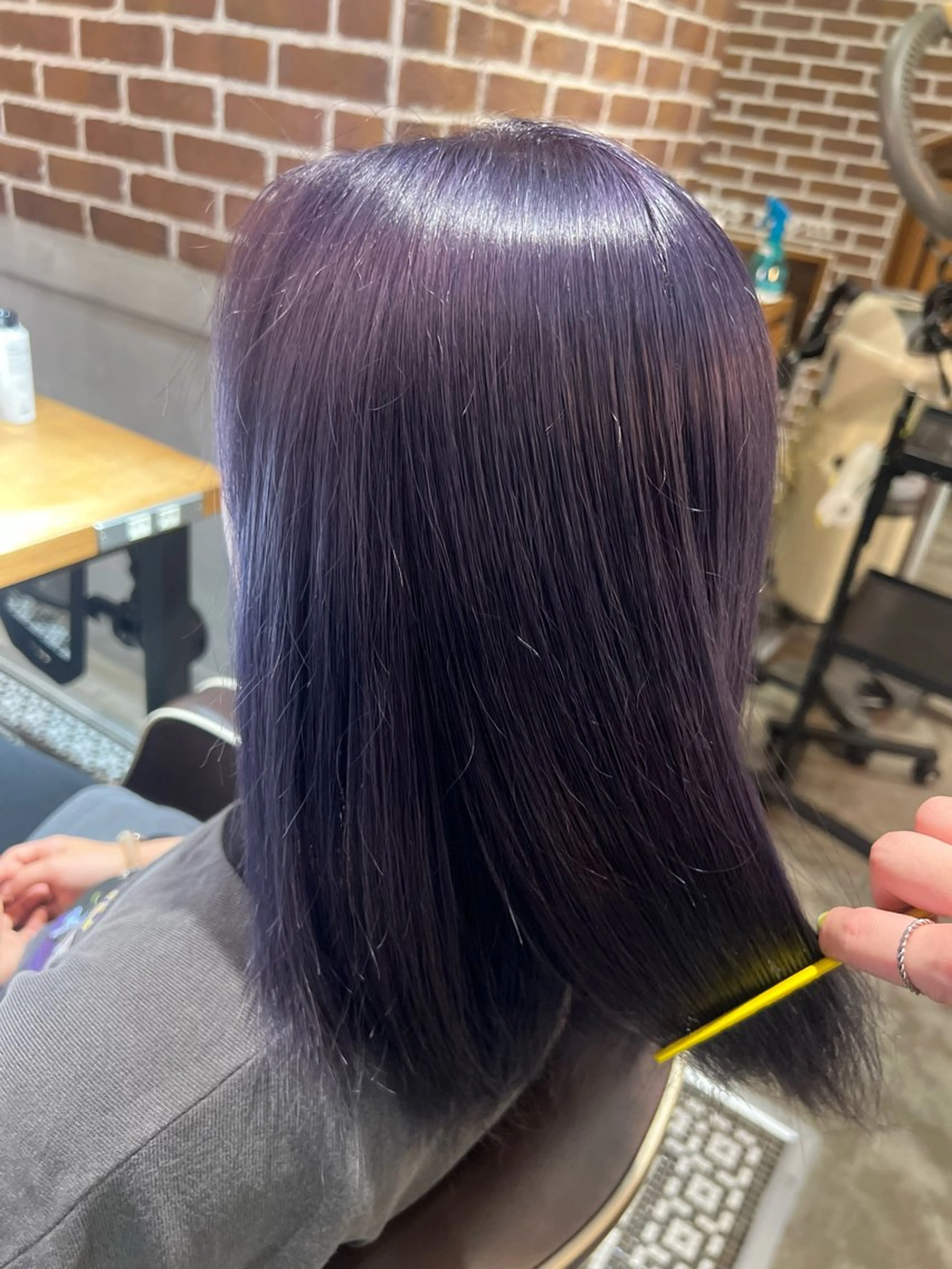 セミロング カラー ブリーチ グレージュ ラベンダーカラー ラベンダーグレージュ ラベンダーグレー カット ヘアカラー トリートメント 🦋店長🦋 ほんさわ みずきのヘアスタイル