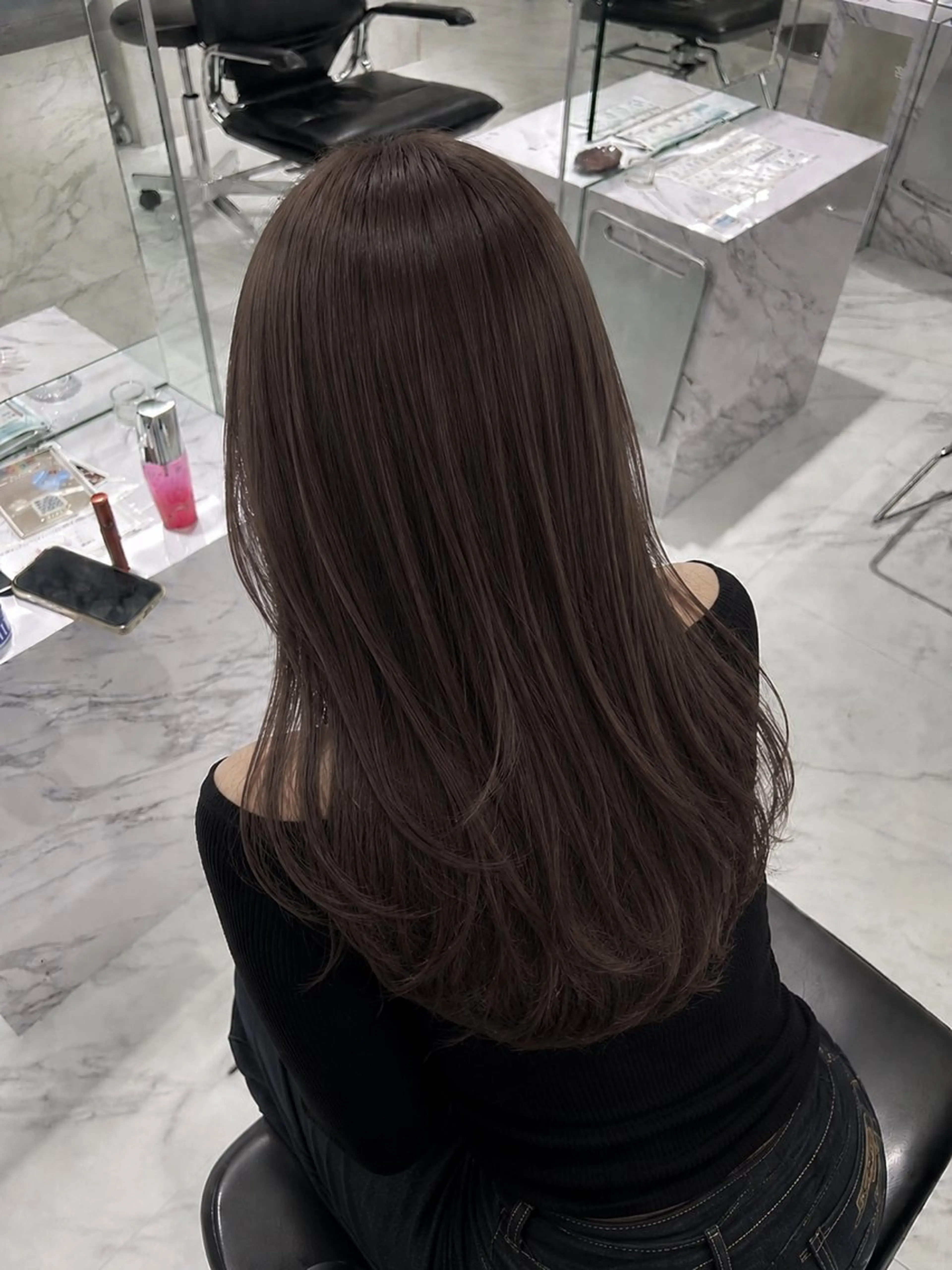 ロング ヘアカラー kokomi/透明感 カラー/ヘアセットのヘアスタイル