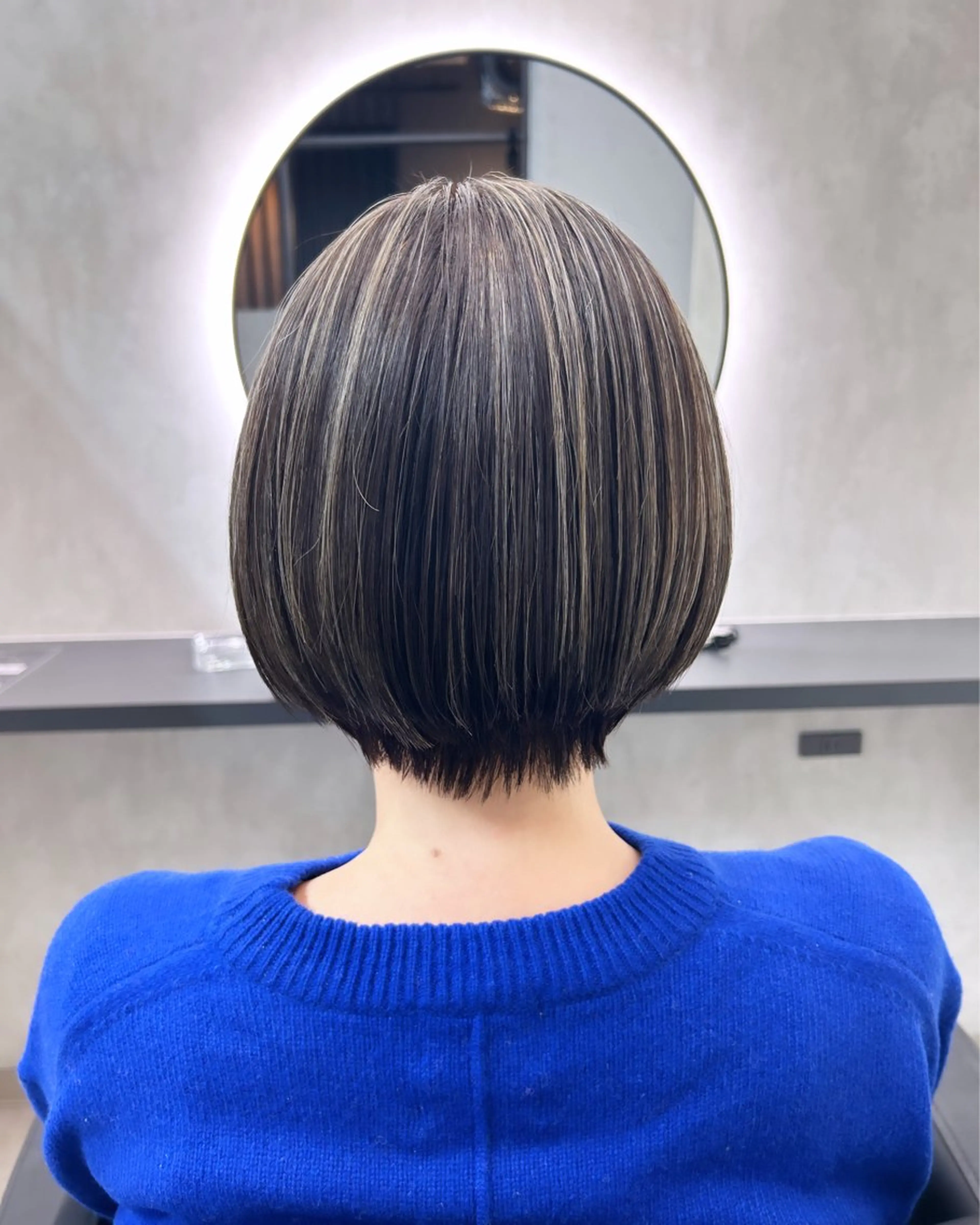 ショート カラー ショートボブ ハイライトカラー ボブ ハイライト ショートヘア カット ヘアカラー トリートメント 新宿/美髪矯正 髪質改善/韓国風山本のヘアスタイル