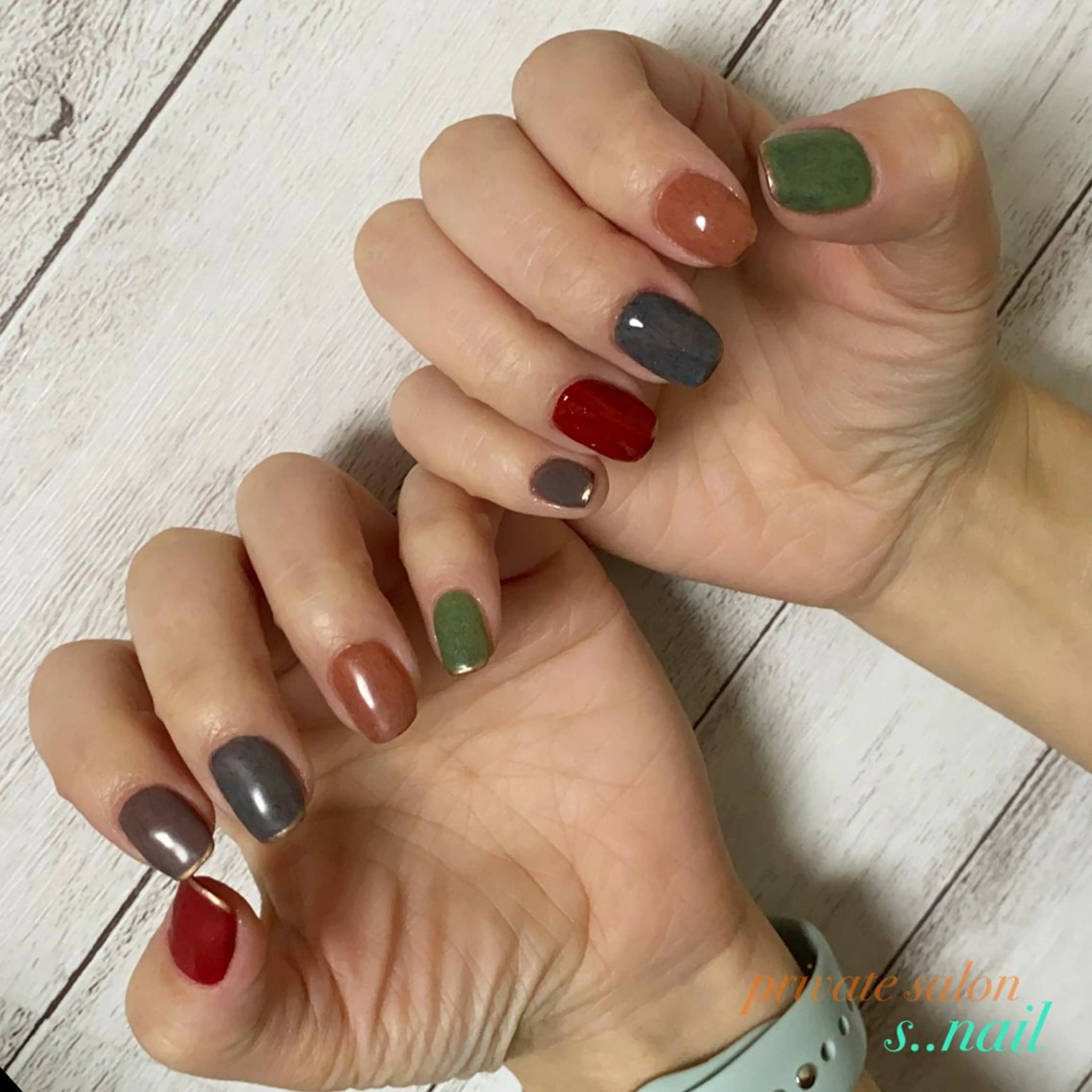 ネイル ジェルネイル マットネイル 冬ネイル クリスマス ハンドネイル フットネイル s..nail / MORITAのネイルデザイン