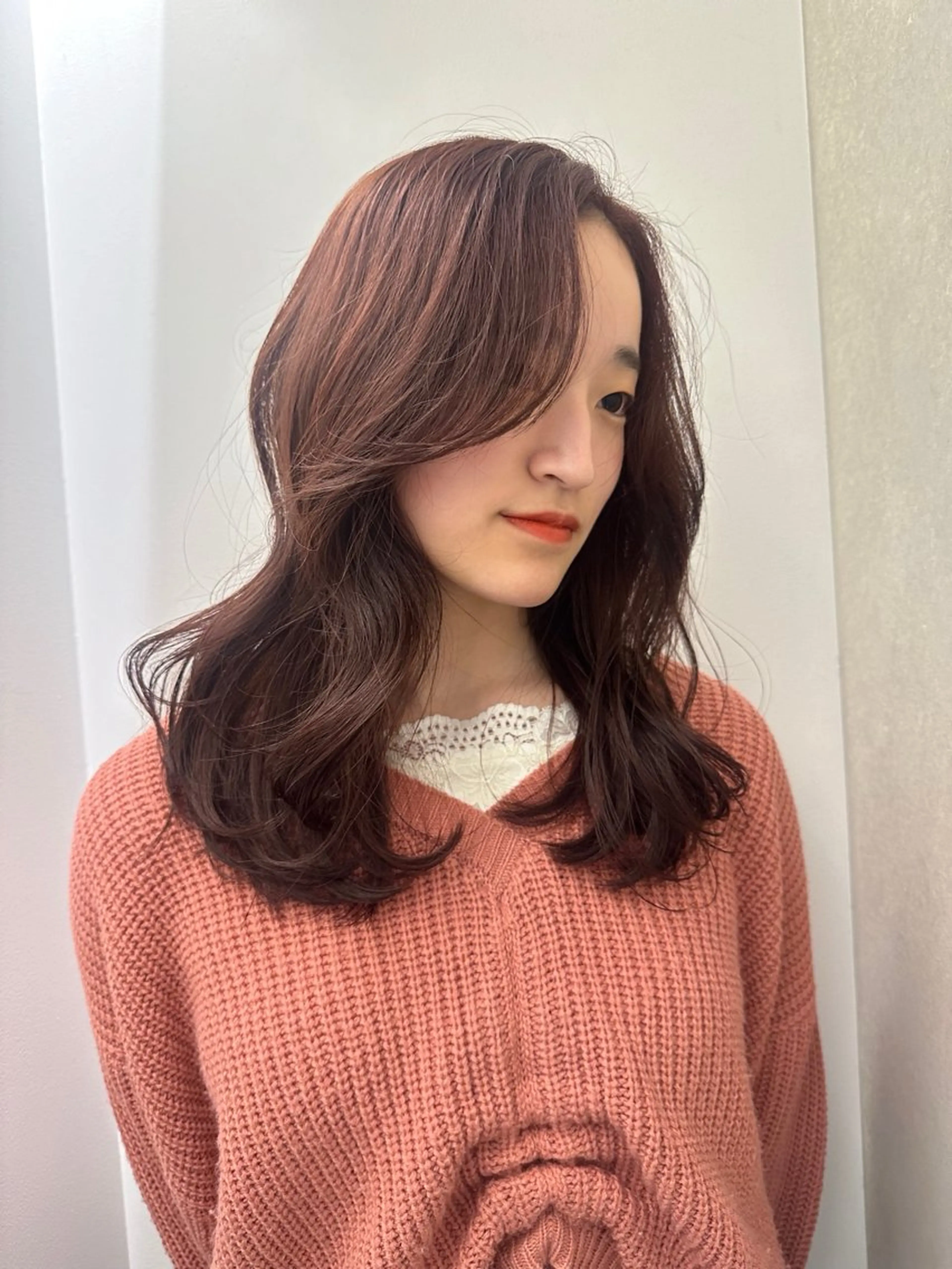 ロング カラー 透明感カラー ヘアカラー 韓国ヘアメンズ・レデ ィース特化ミクのヘアスタイル