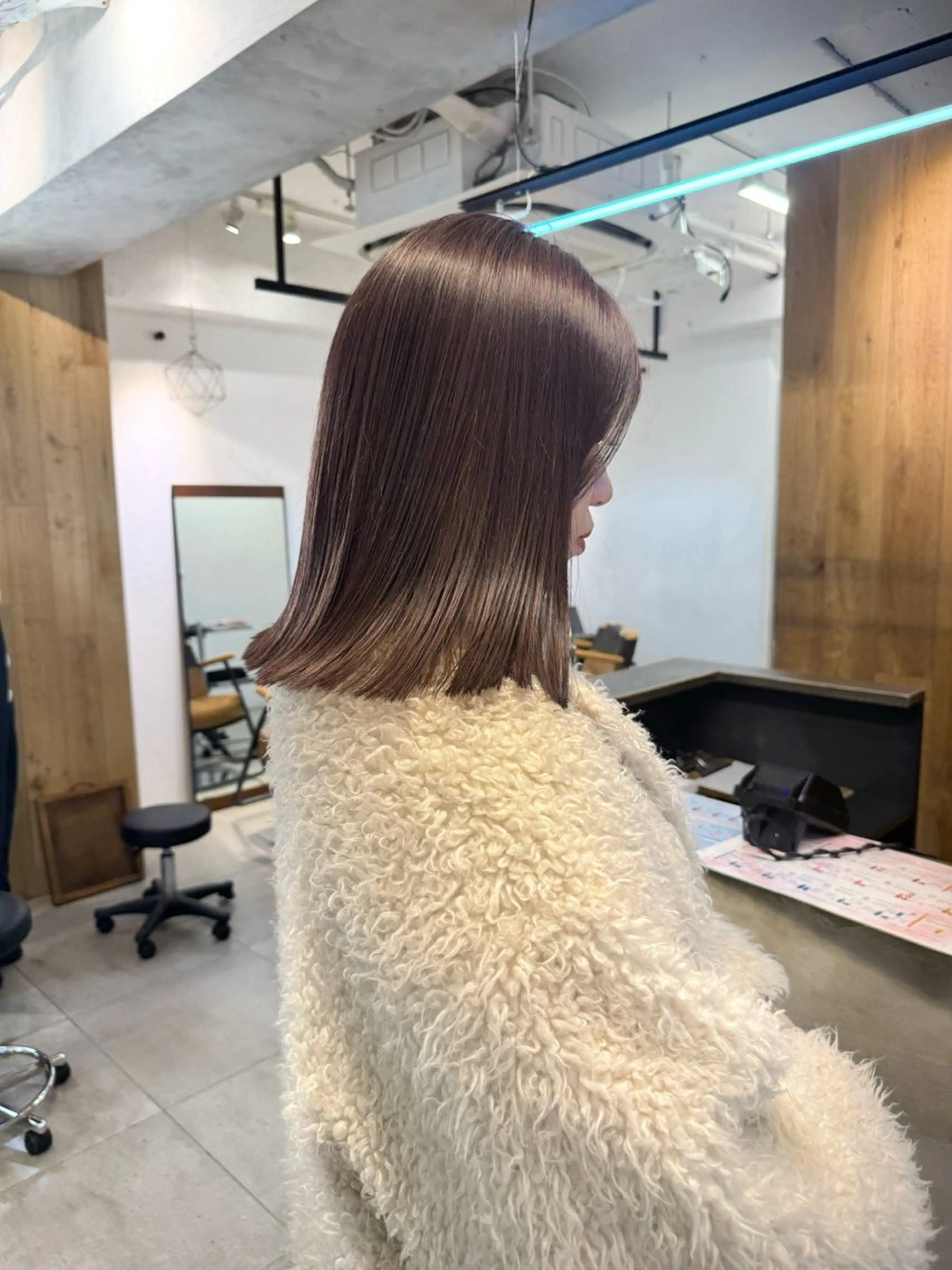 セミロング カラー ベージュカラー ラベンダーカラー ラベンダーベージュ Lomalia 🤍🫧/makoのマツエク・マツパデザイン