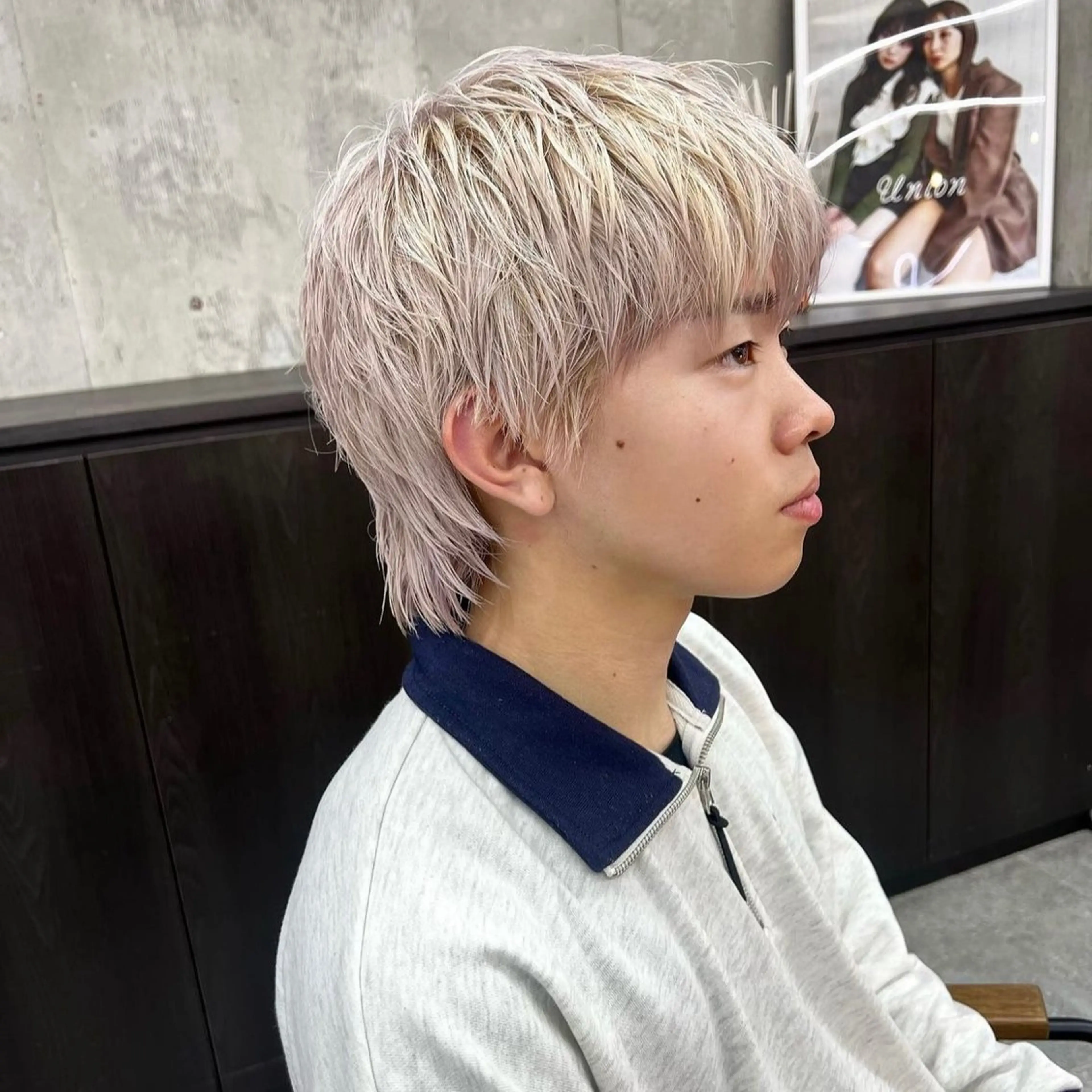 🚹 メンズカット + ダブルカラー ( ケアブリーチ )の写真