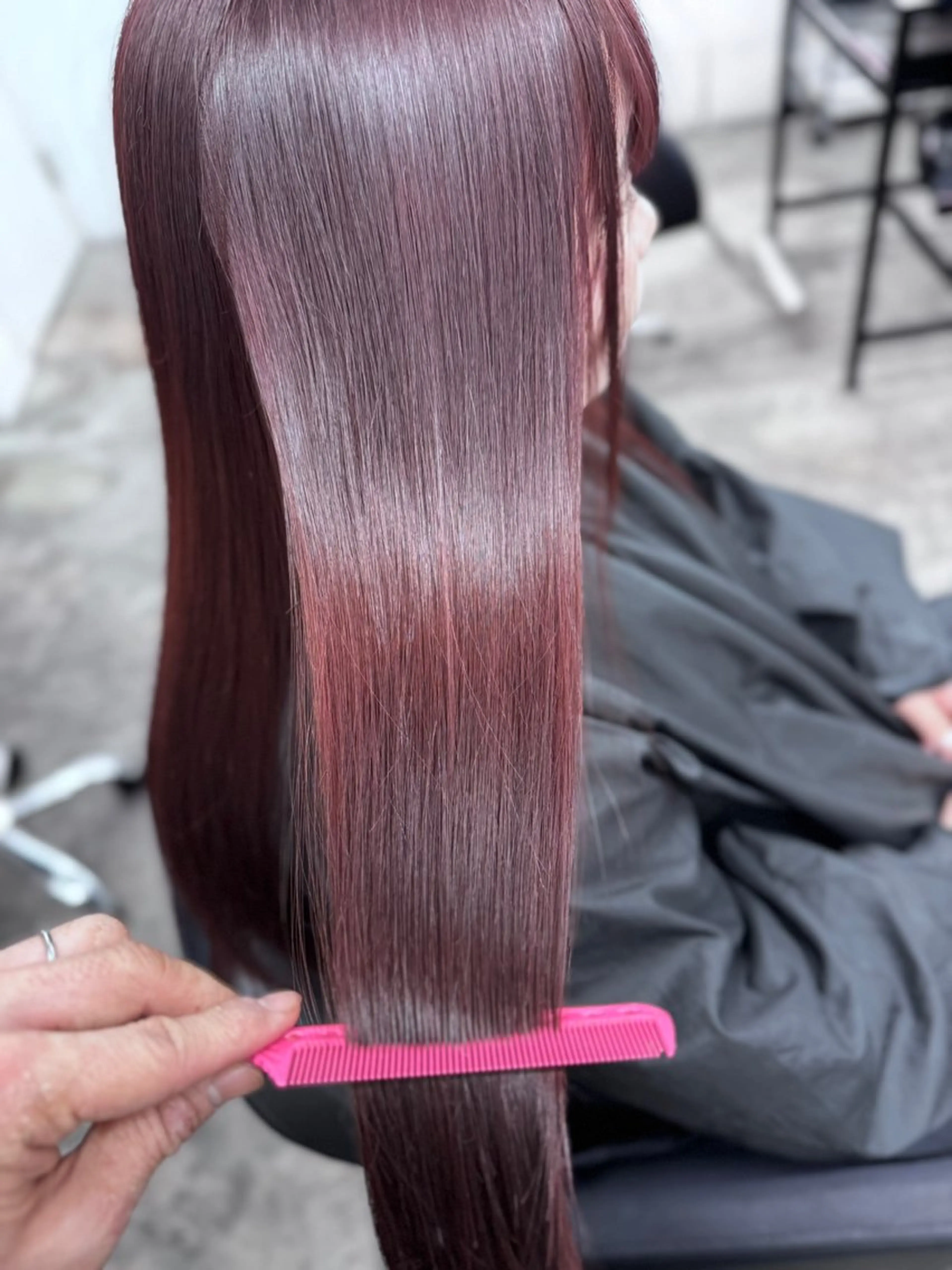 ロング カラー トリートメント 魅力引き出しヘア🐾 るくものヘアスタイル