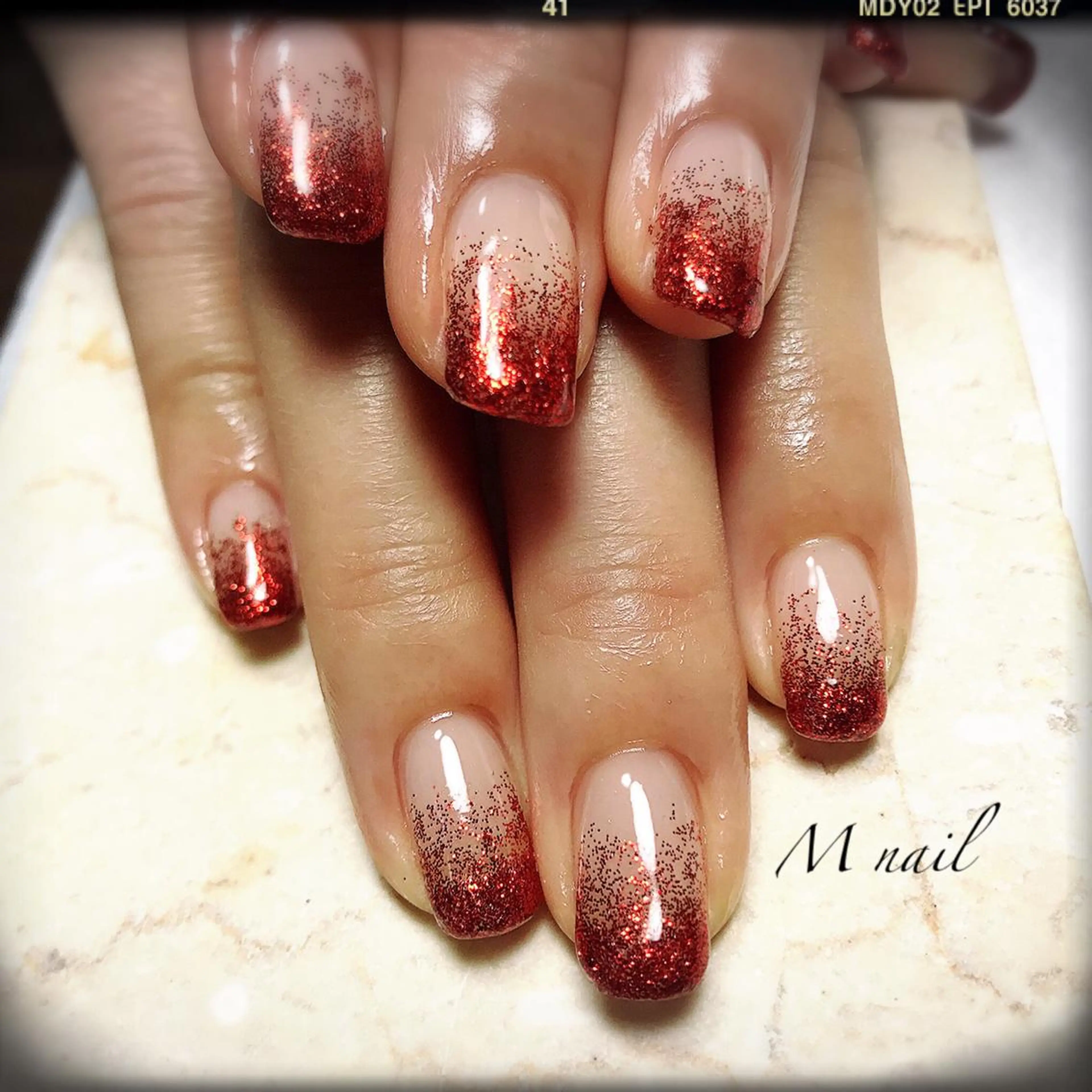 ネイル 桜ネイル クリアネイル フットネイル M nail 市原市ちはら台のネイルデザイン