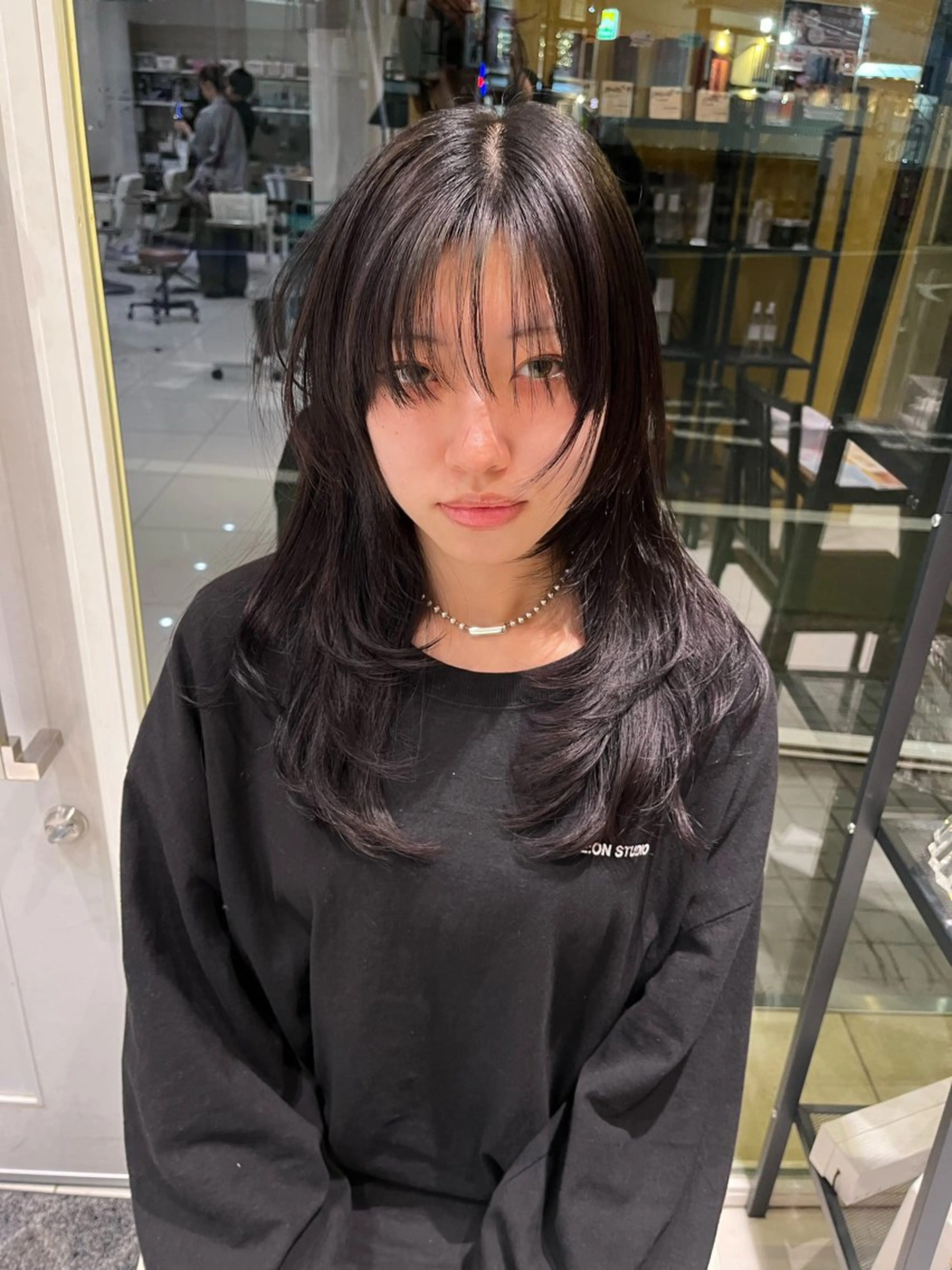 ミディアム カラー ウルフカット HOLON池袋所属・ウルフカット ハッシュカット/七海のヘアスタイル