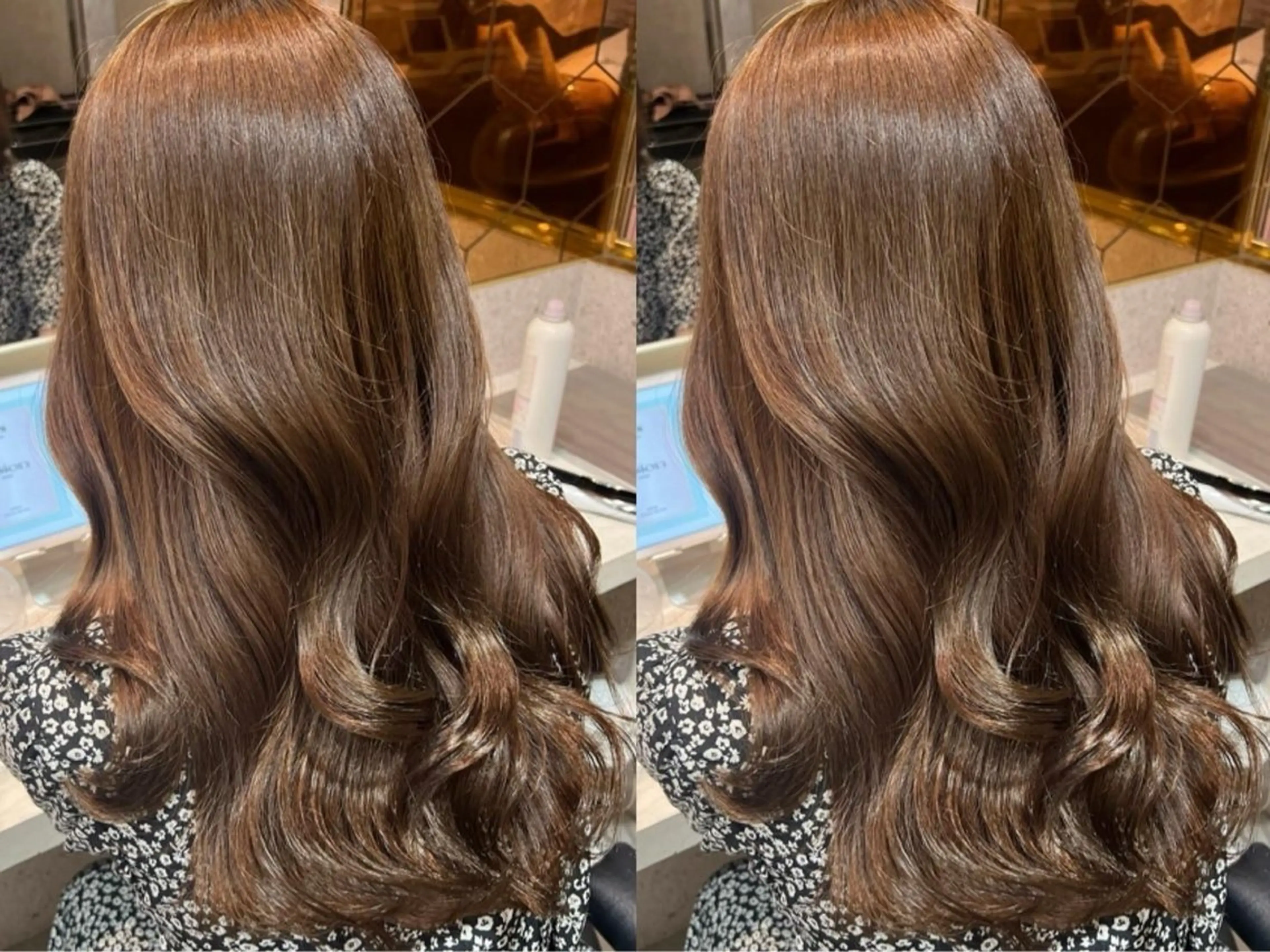 ロング カラー ヘアカラー トリートメント Haruka /艶カラー‎🤍のヘアスタイル