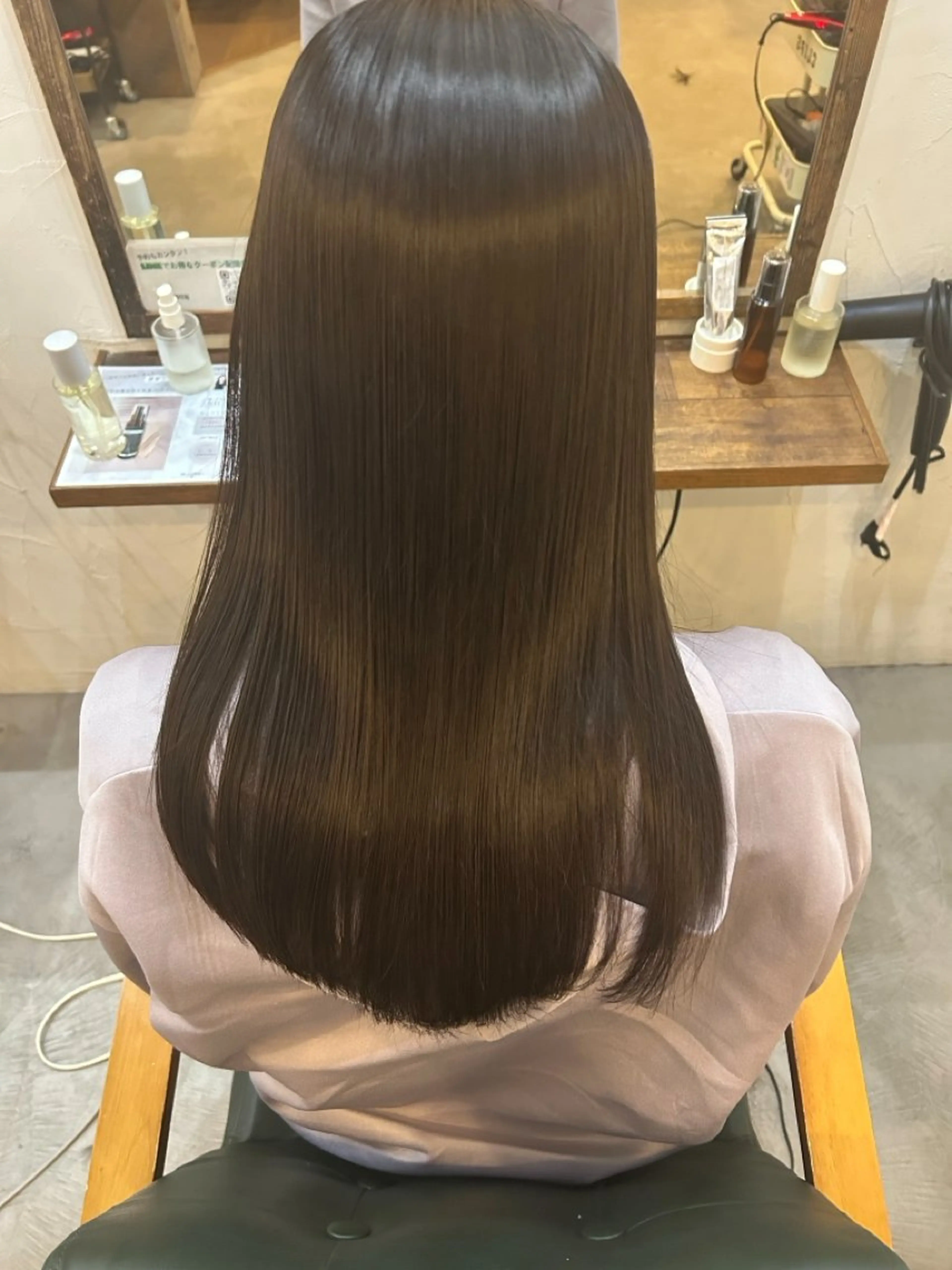 ロング カラー ヘアカラー ヘッドスパ 大場 愛理のヘアスタイル