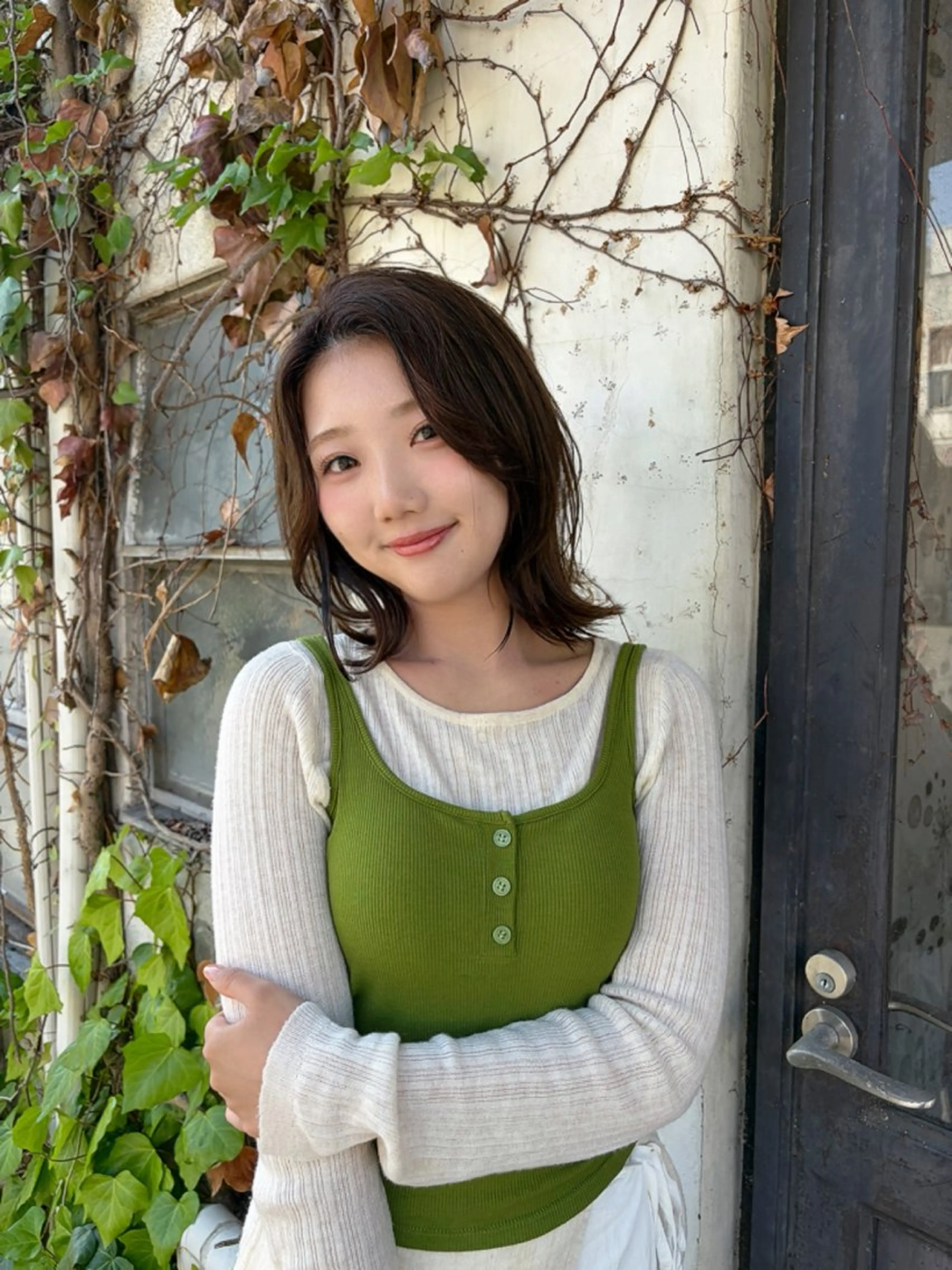 ミディアム カラー 永井 悠大のヘアスタイル