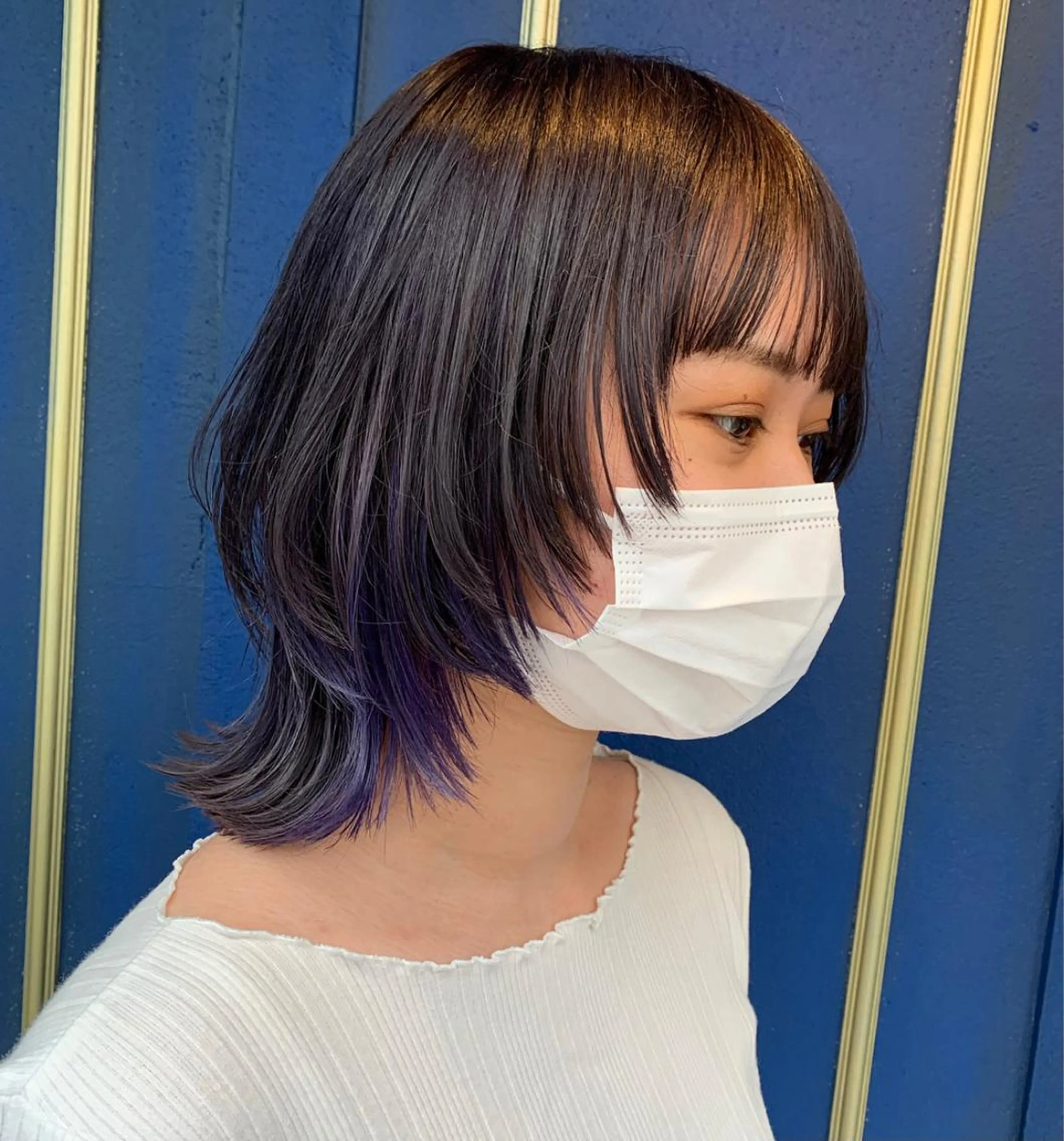 ミディアム カラー ヘアアレンジ カット ヘアカラー ヘアセット 💛髪質改善/透明感 カラー🧡reikaのヘアスタイル