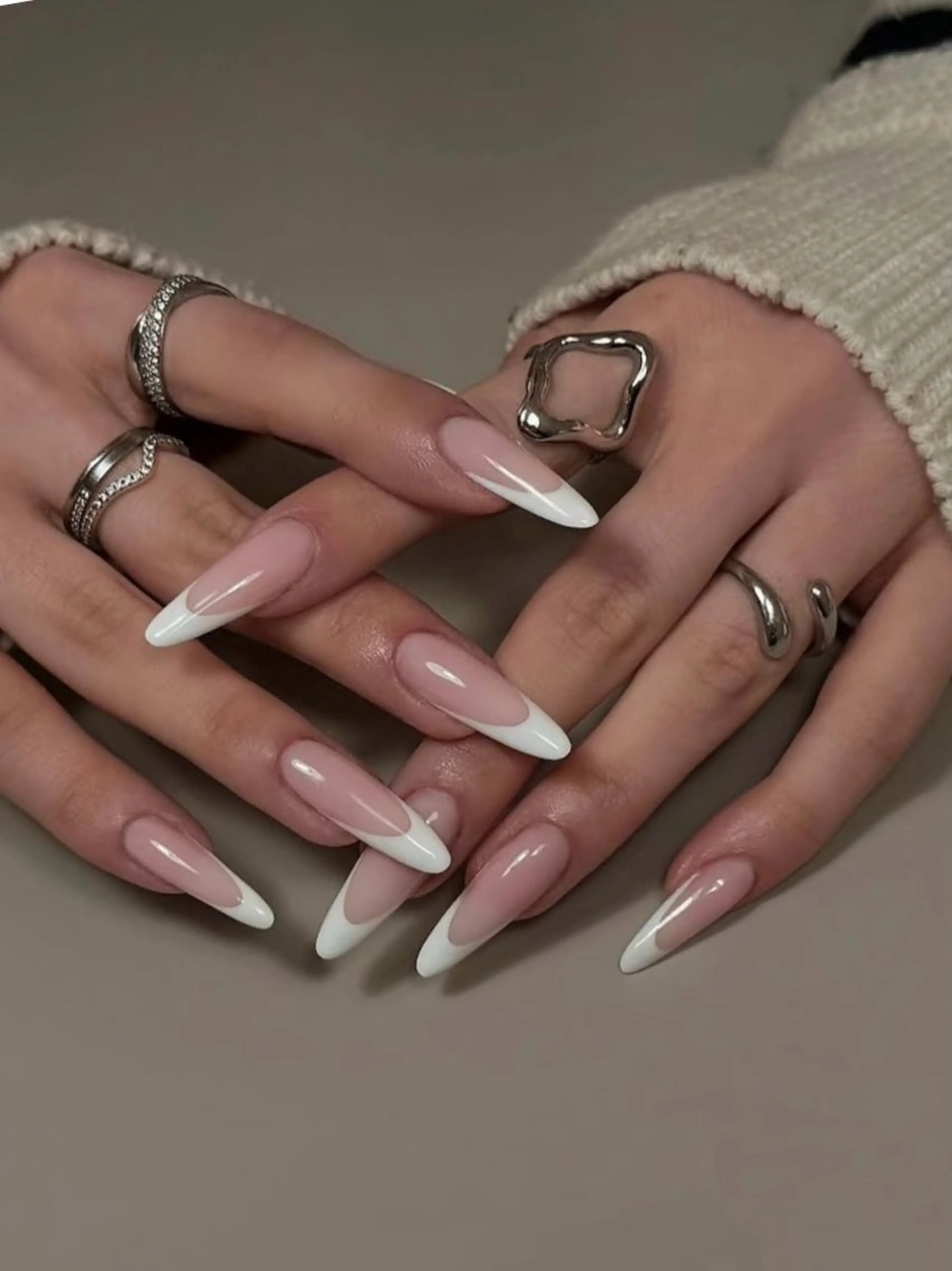 ネイル オーロラネイル チークネイル 成人式 フットネイル フレンチネイル ハンドネイル 長さだし専門 ありさのネイルデザイン