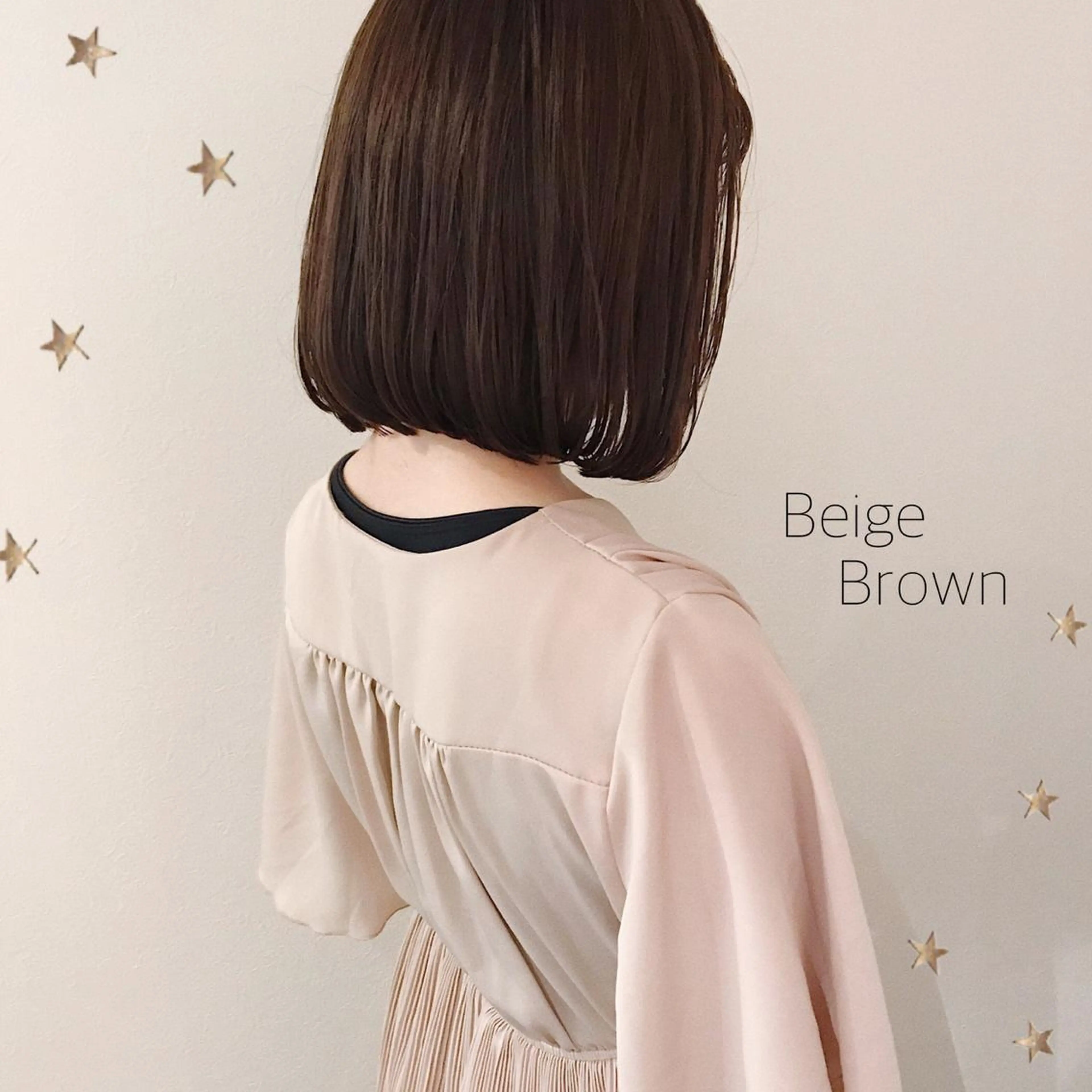 ミディアム カラー カット ヘアカラー 市川 千夏のヘアスタイル