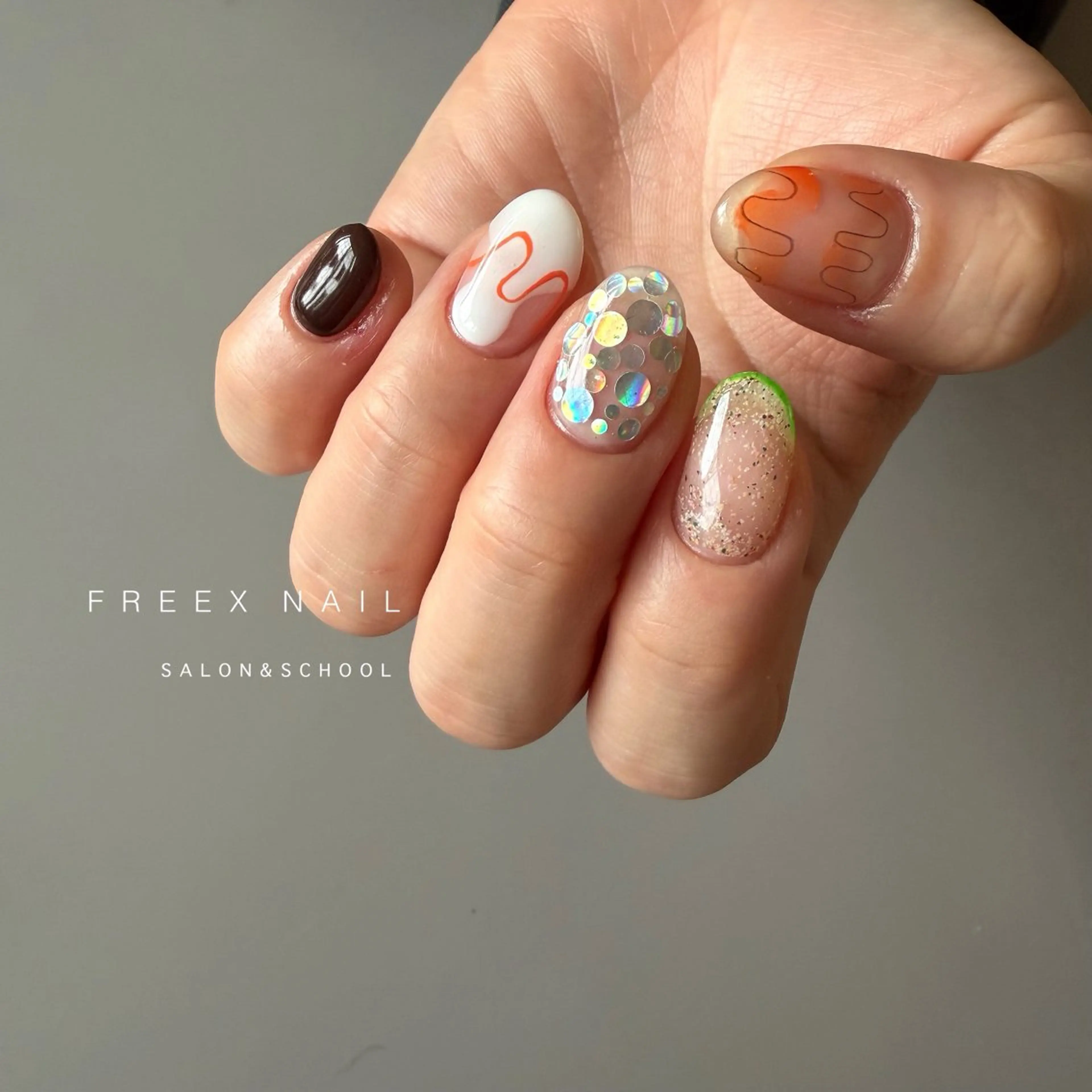 ネイル ニュアンスネイル ハンドネイル フットネイル freex nail /ニュアンス/個性派のネイルデザイン