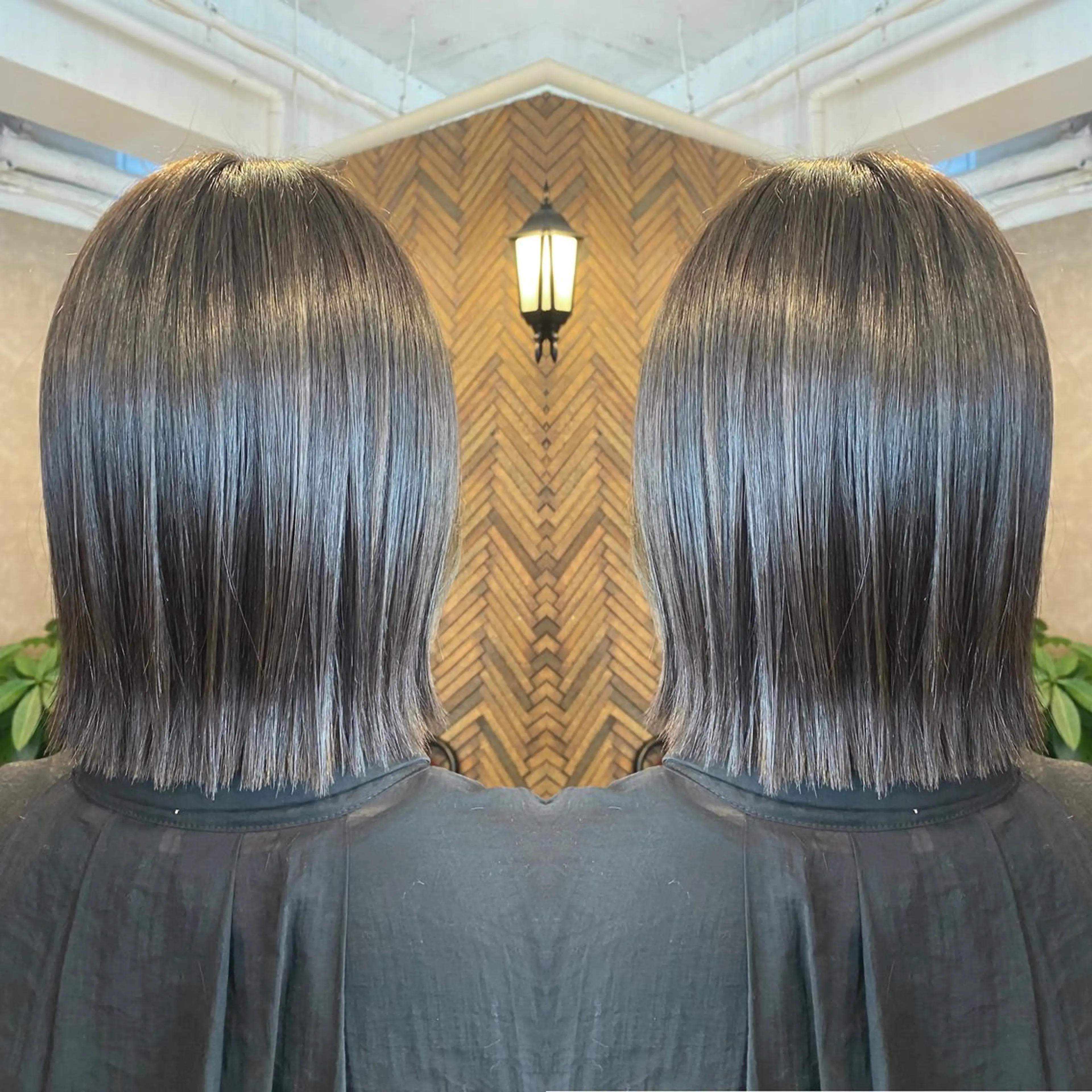 セミロング カラー tocca 💜石田愛結💜のヘアスタイル