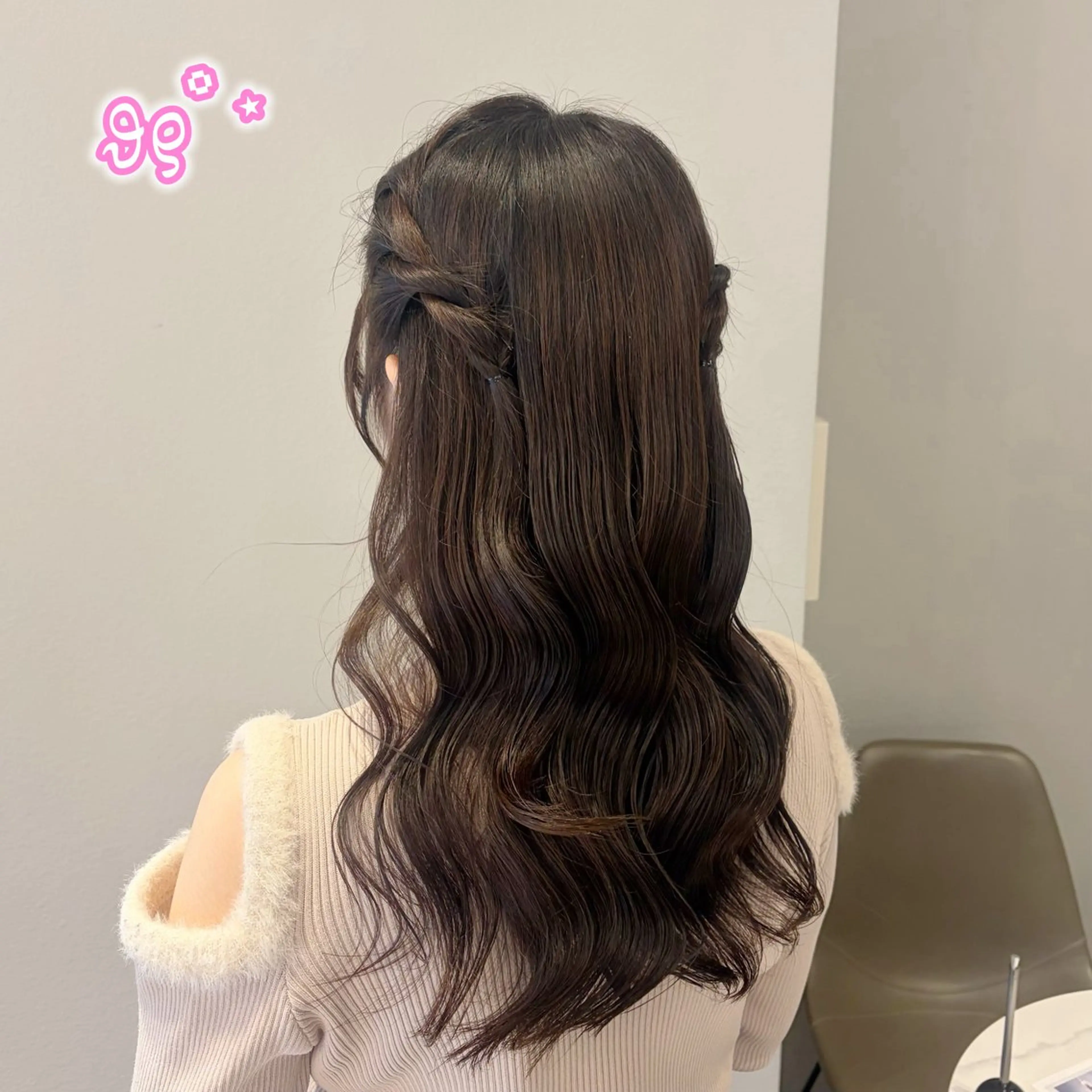 ロング ヘアアレンジ ヘアセット 顔周り/ガーリー /ヘアメ/あつはのヘアスタイル