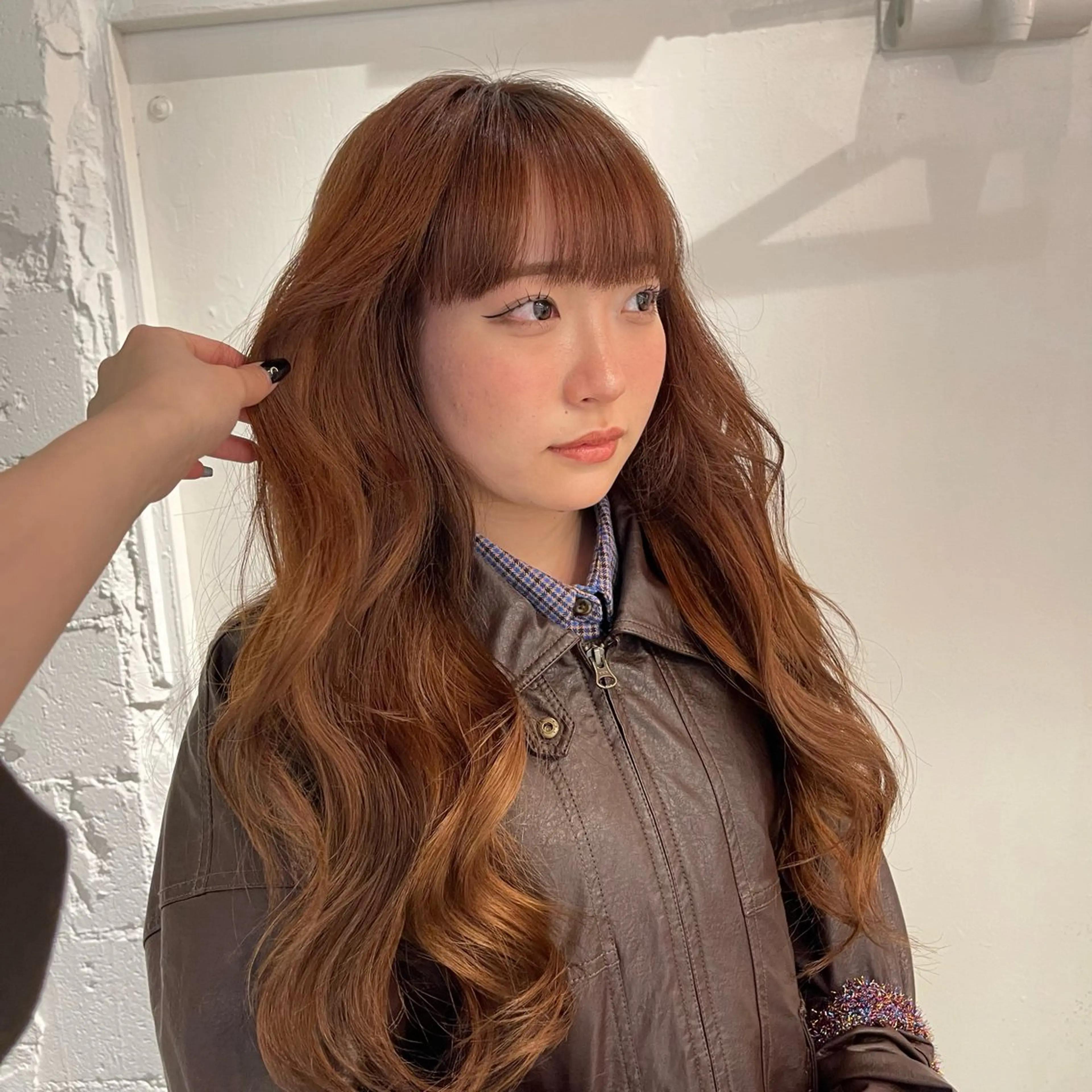 ロング カラー 透明感カラー nameless miichiのヘアスタイル
