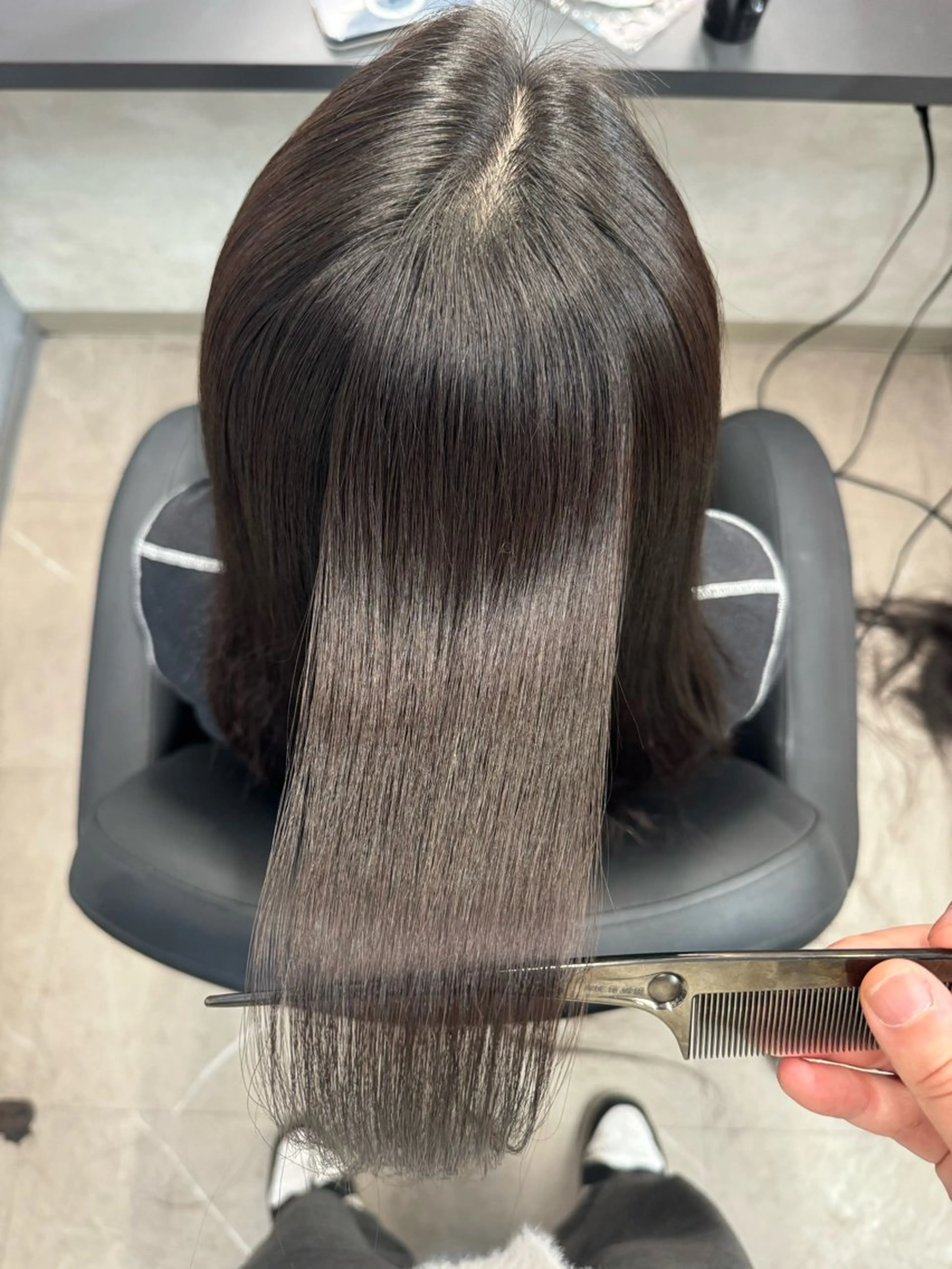 ロング 縮毛矯正/髪質改善 韓国風/MIKIYAのヘアスタイル