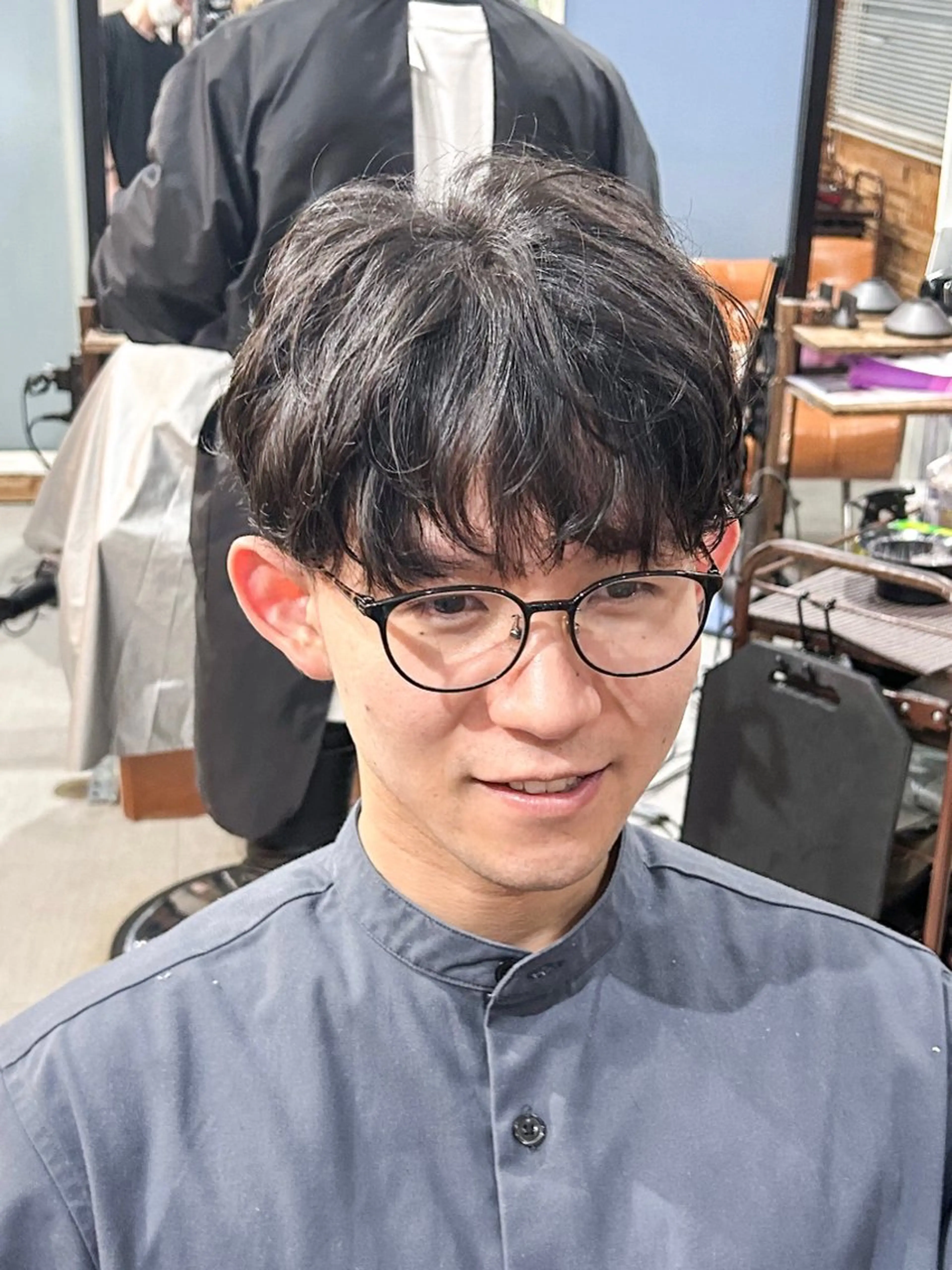 ショート メンズ 縮毛矯正 かんばら りょーいのヘアスタイル
