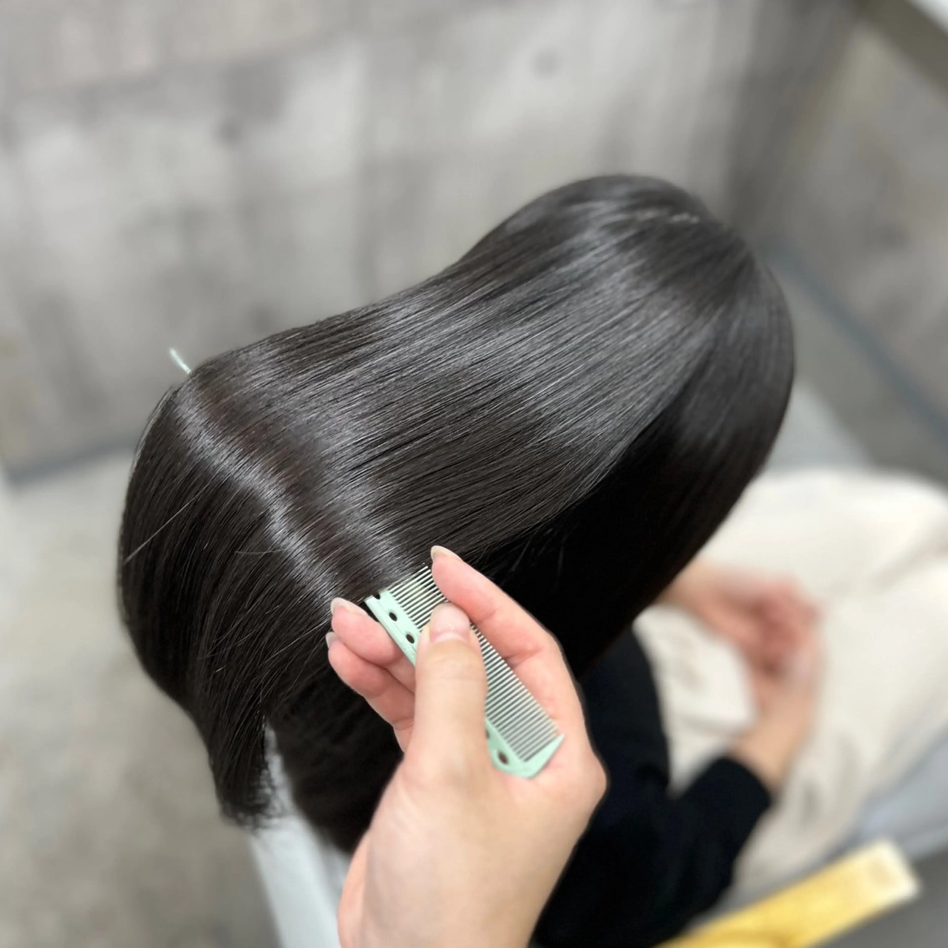 セミロング カラー パーマ 髪質改善 縮毛矯正 トリートメント 三宮/髪質改善/縮毛 矯正🎀MISAKIのヘアスタイル