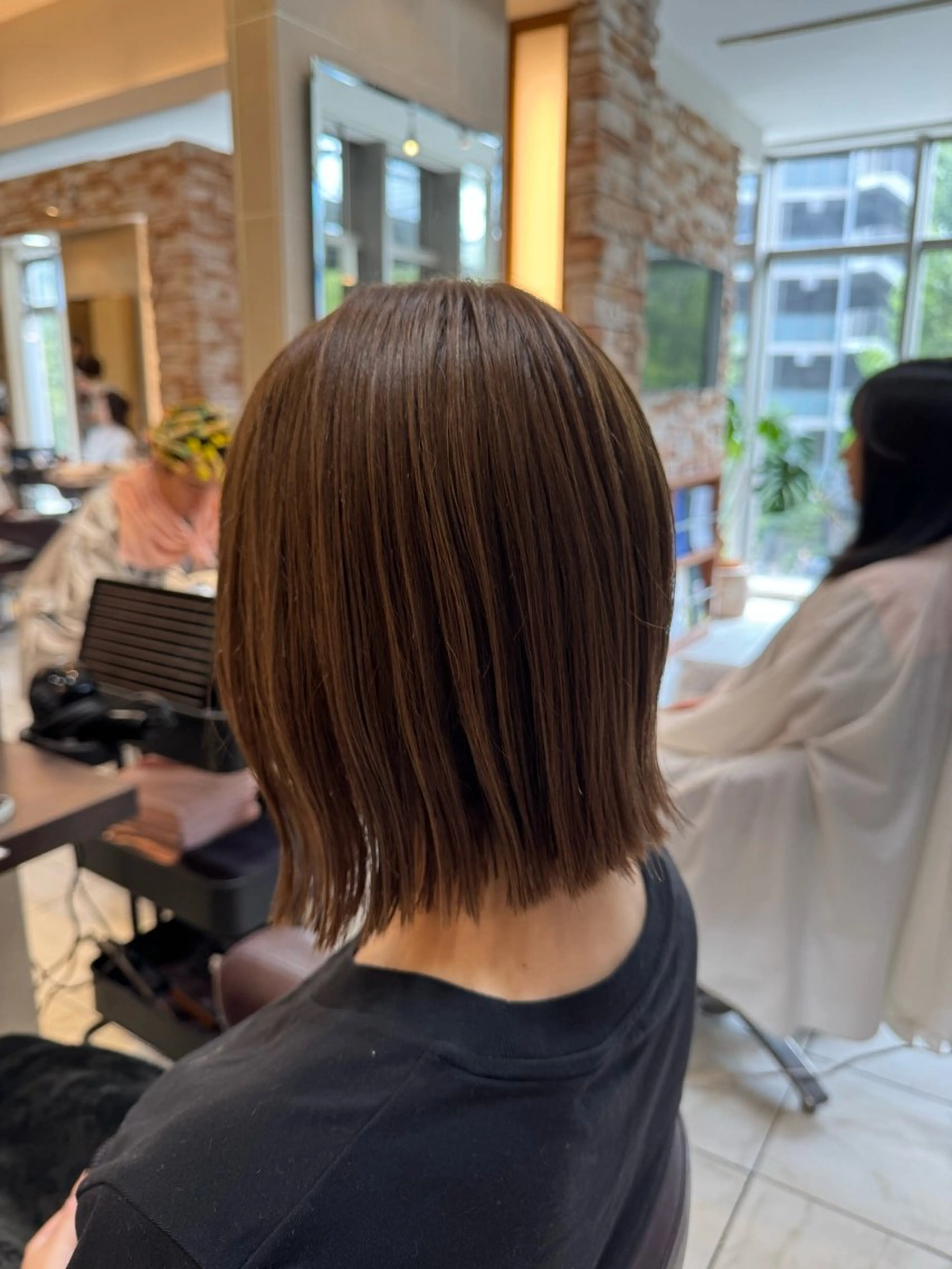 ミディアム カット ヘアカラー トリートメント ⭐️透明感カラー/ パーマ⭐️宮野翔のヘアスタイル