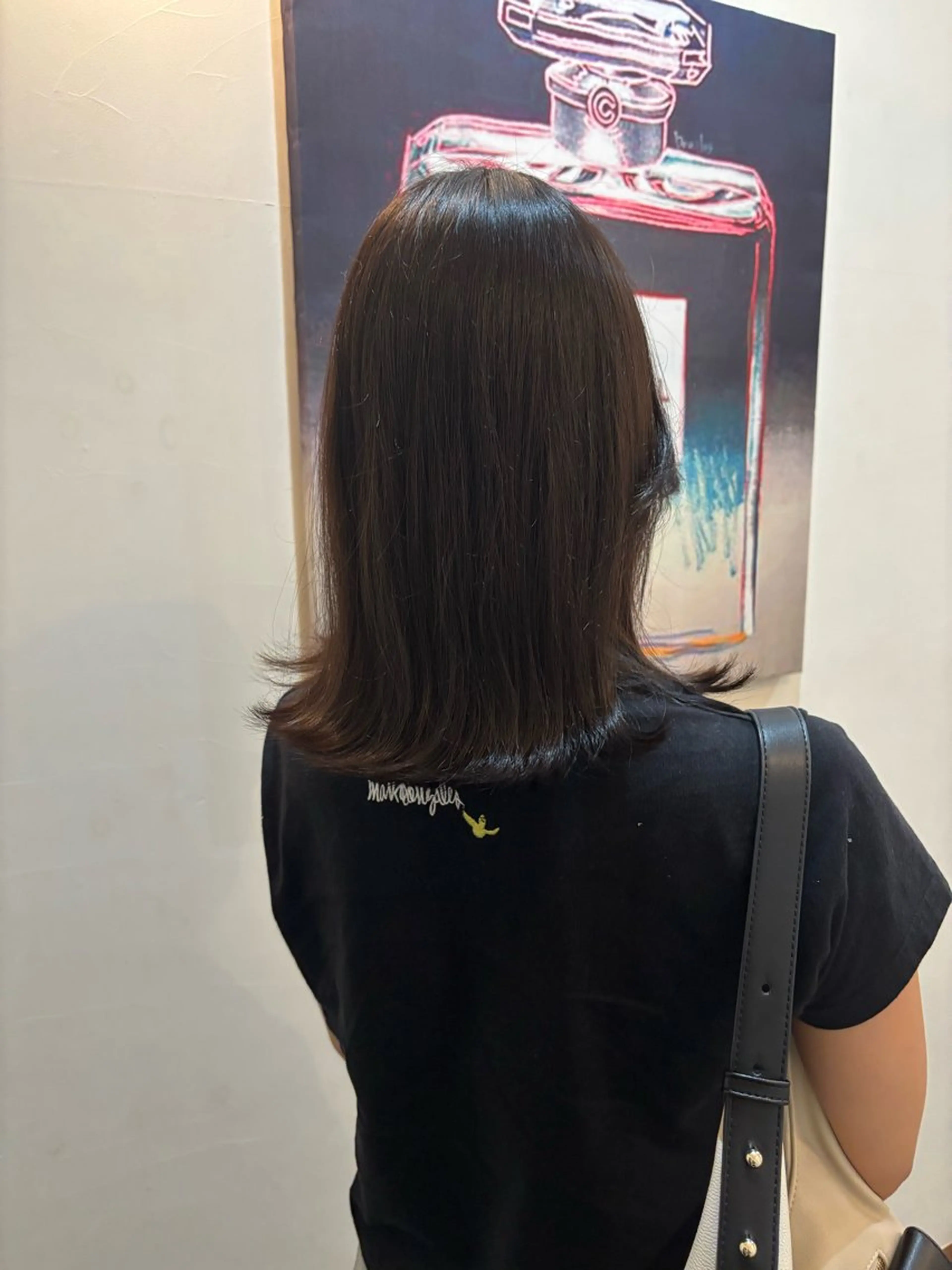 ミディアム カラー ヘアカラー 兼子莉彩 ／暗髪🤎／暖色🍒のヘアスタイル