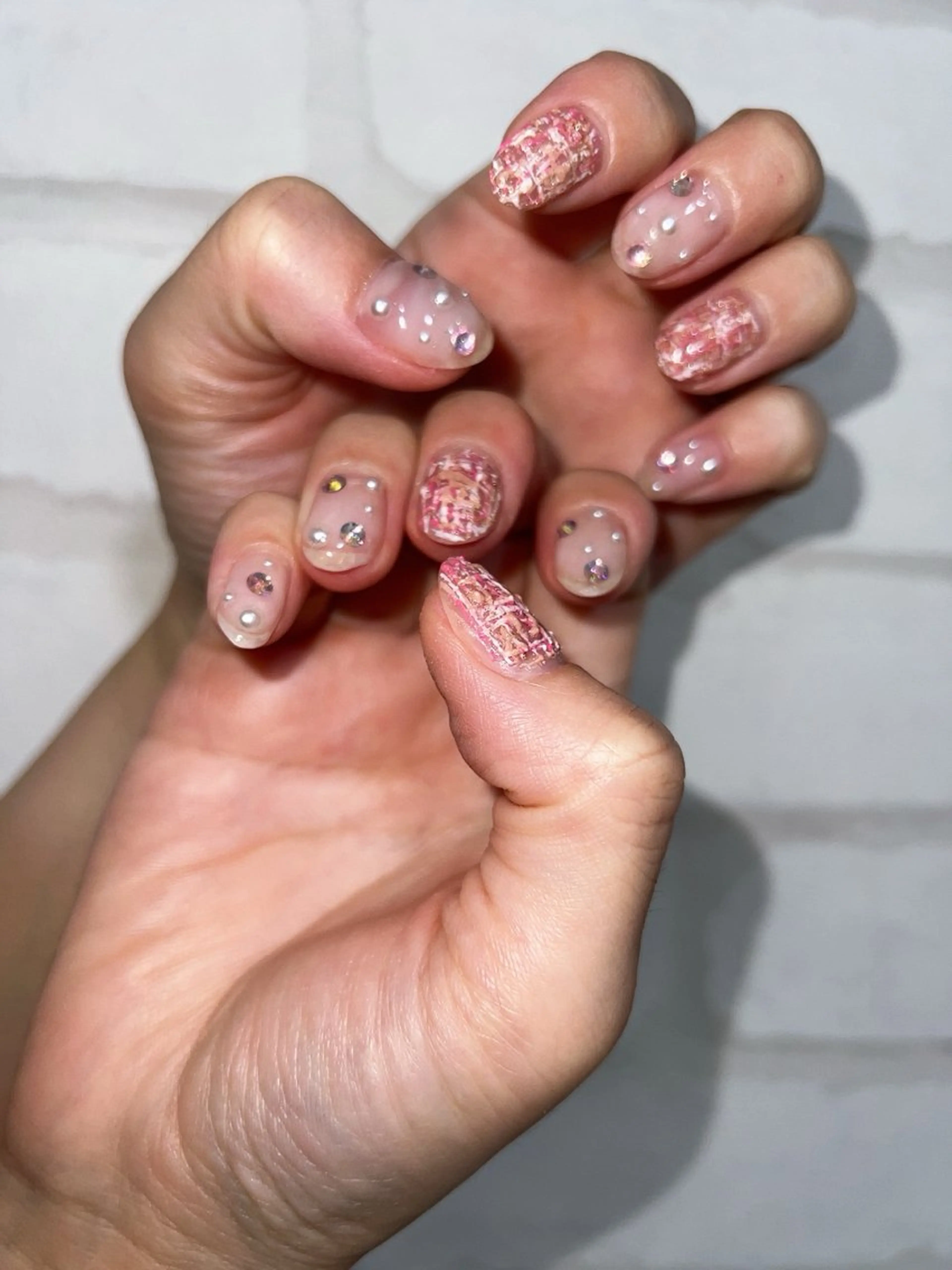 ネイル ツイードネイル coco nailのネイルデザイン
