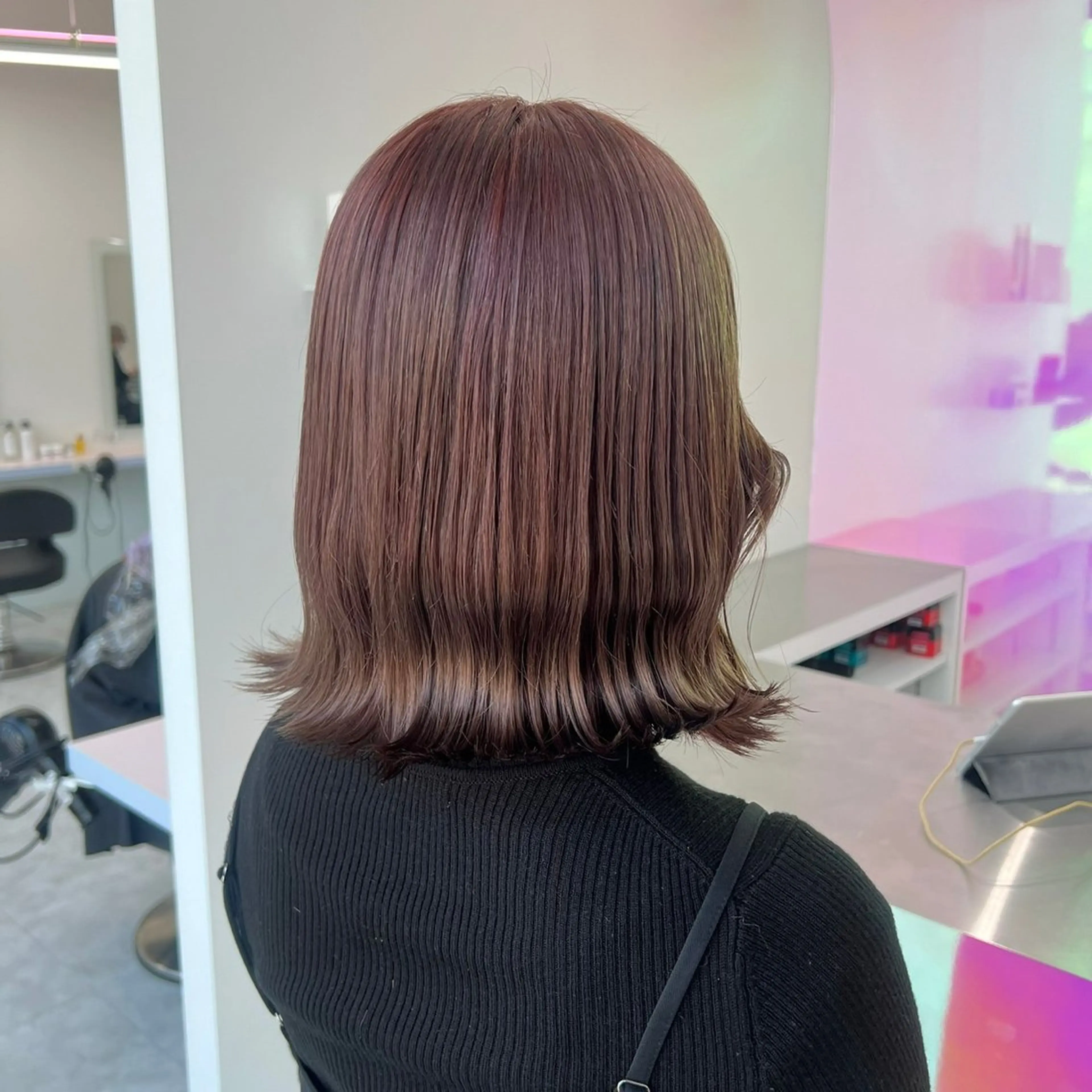 ミディアム カラー パーマ ヘアアレンジ メンズ 🤍透明感カラー🤍 似合わせ🤍AINEのヘアスタイル