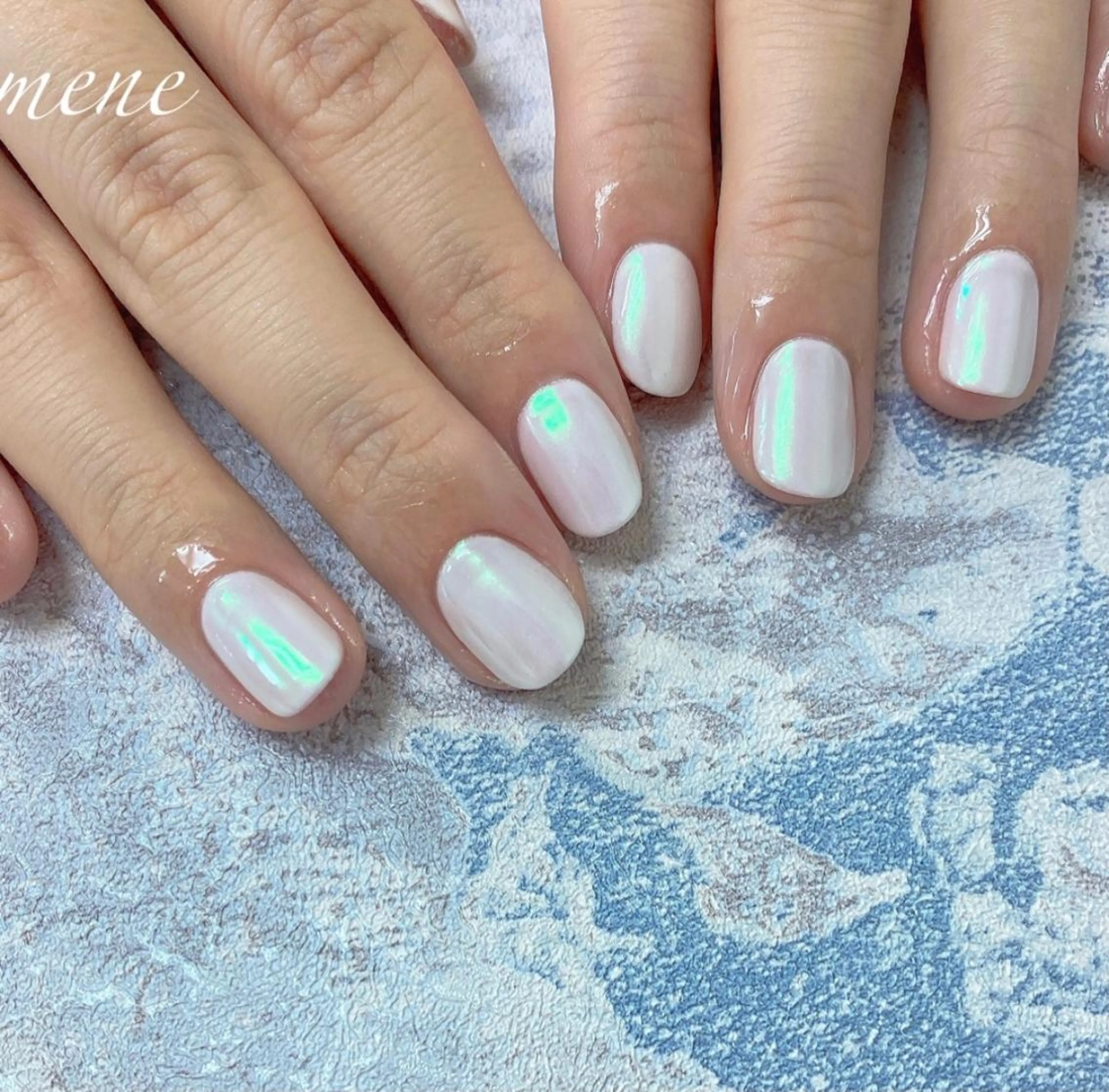 ネイル ミラーネイル ワンカラーネイル IN MENEのネイルデザイン