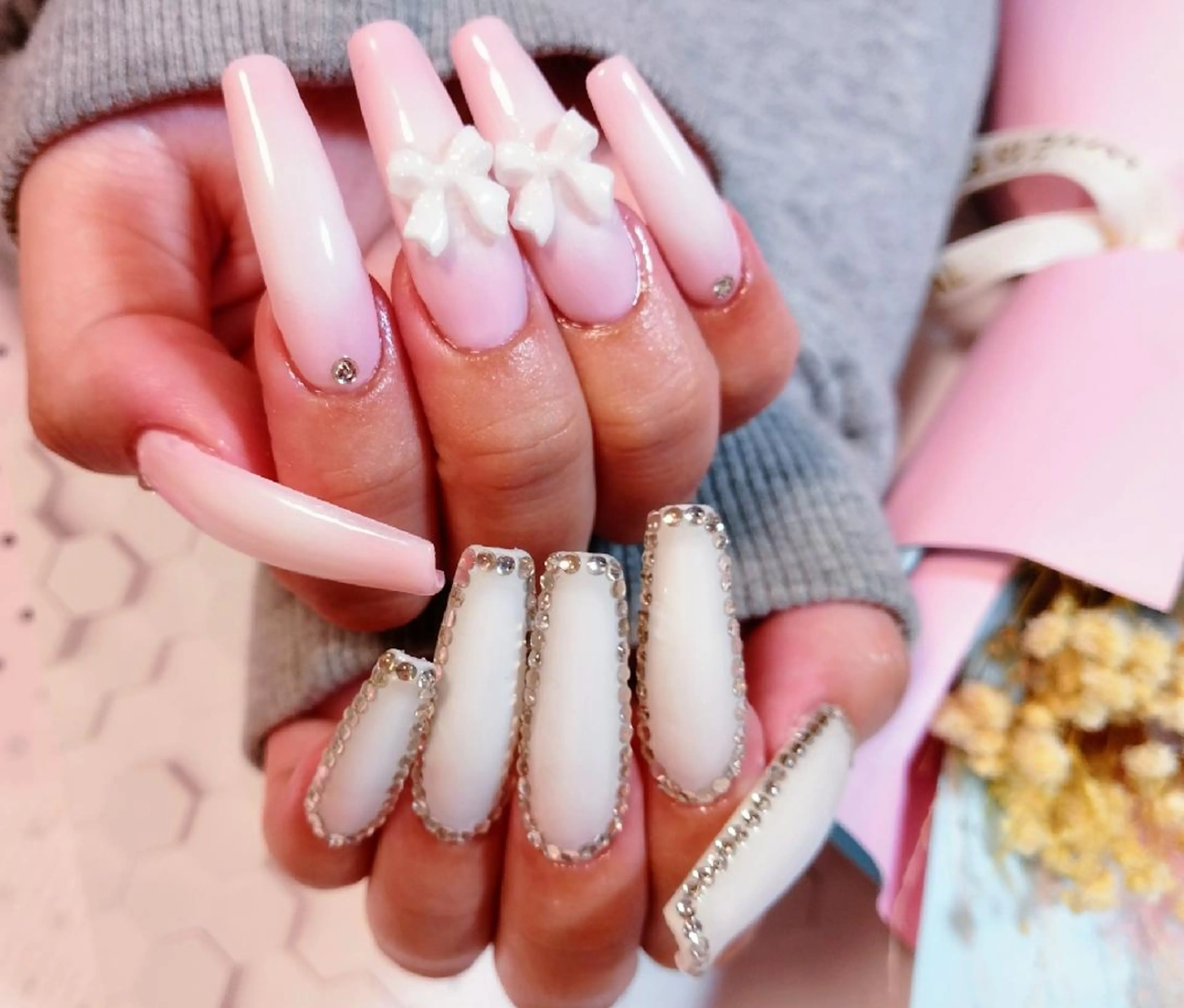 ネイル ロングネイル 持ち込み ＤI'A ネイルサロンのネイルデザイン