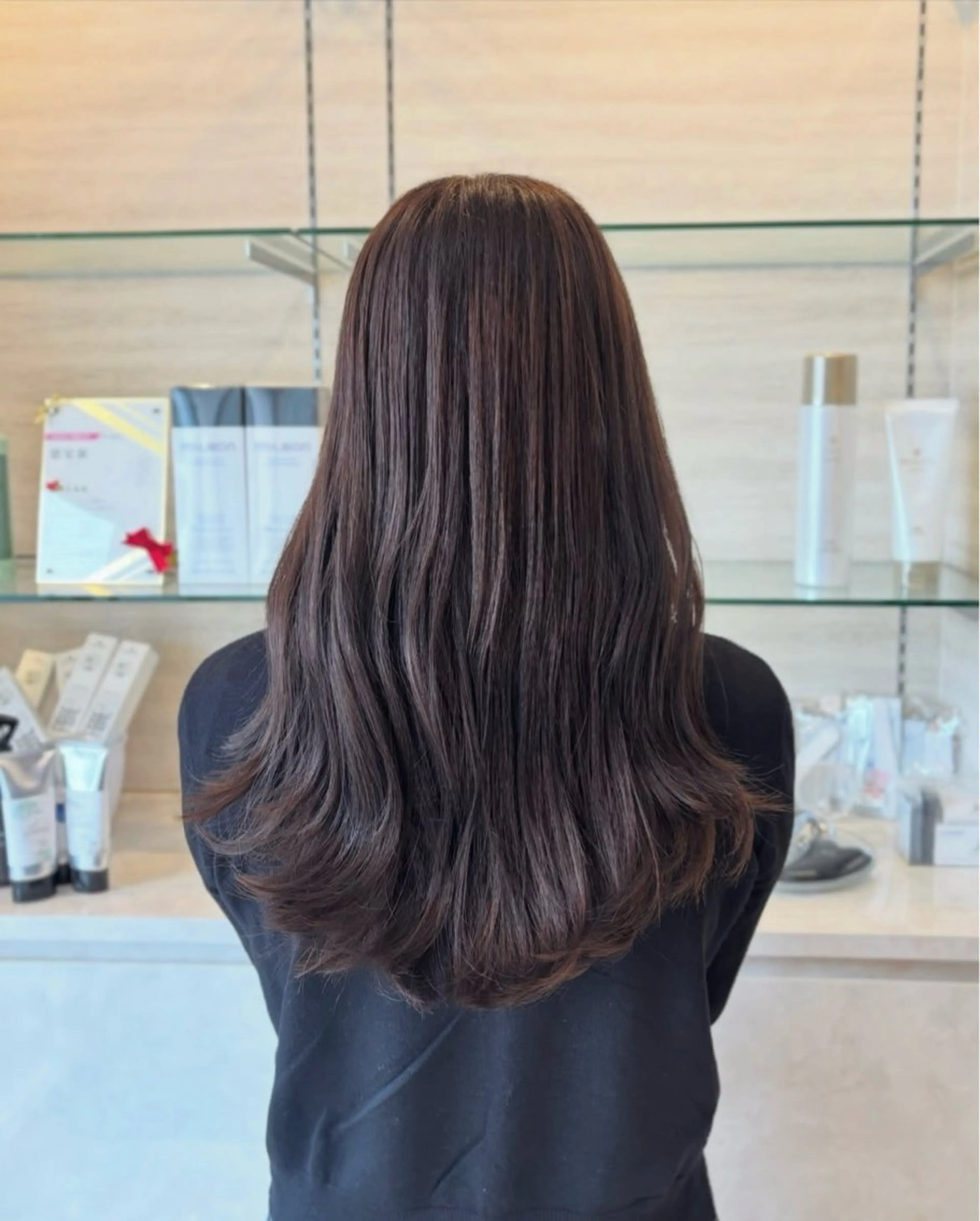 ロング カラー ブラウンカラー ナチュラルブラウン GRANDEUR natsukiのヘアスタイル