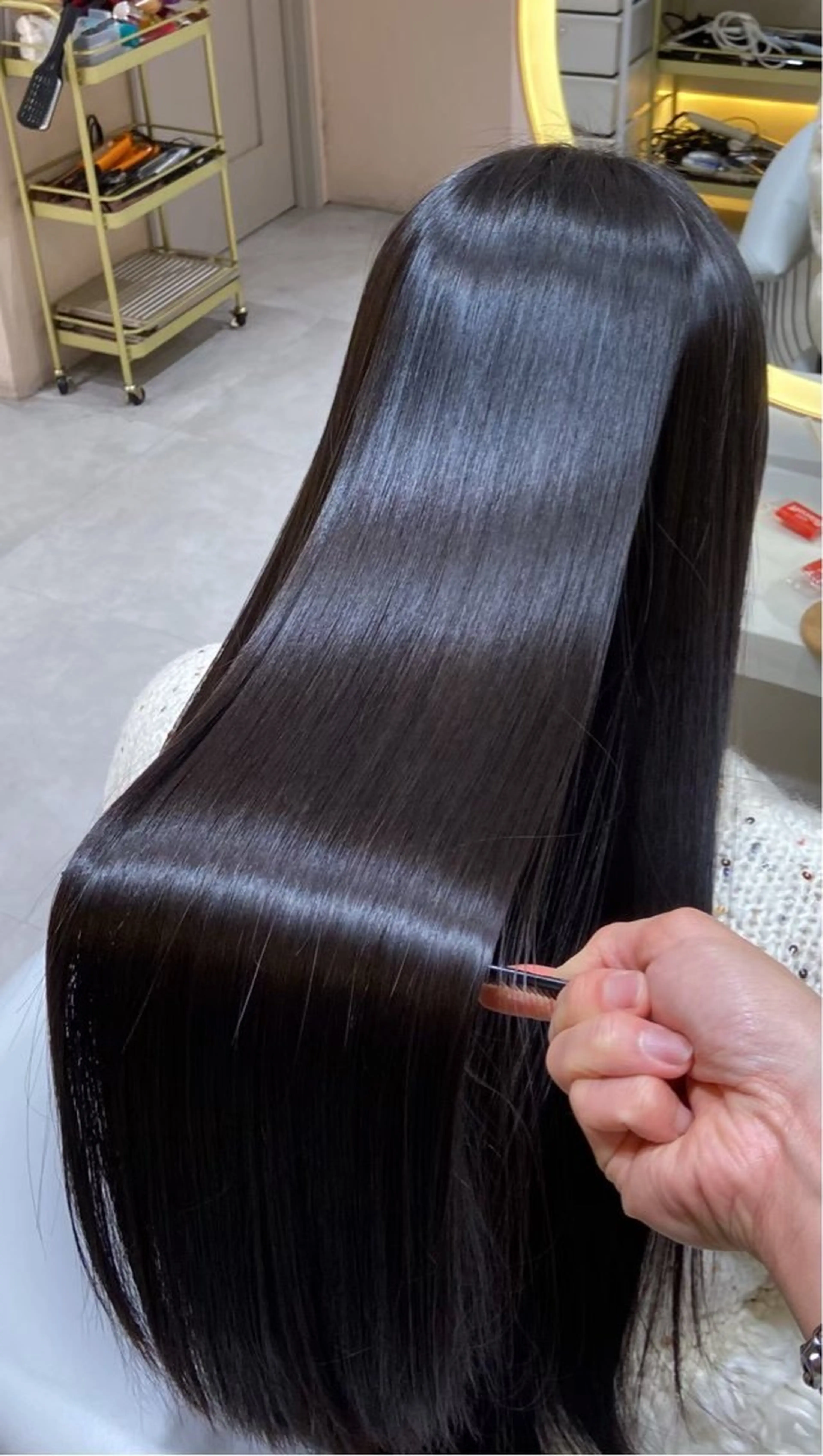 ロング 縮毛矯正特化/堀川 音芭のヘアスタイル